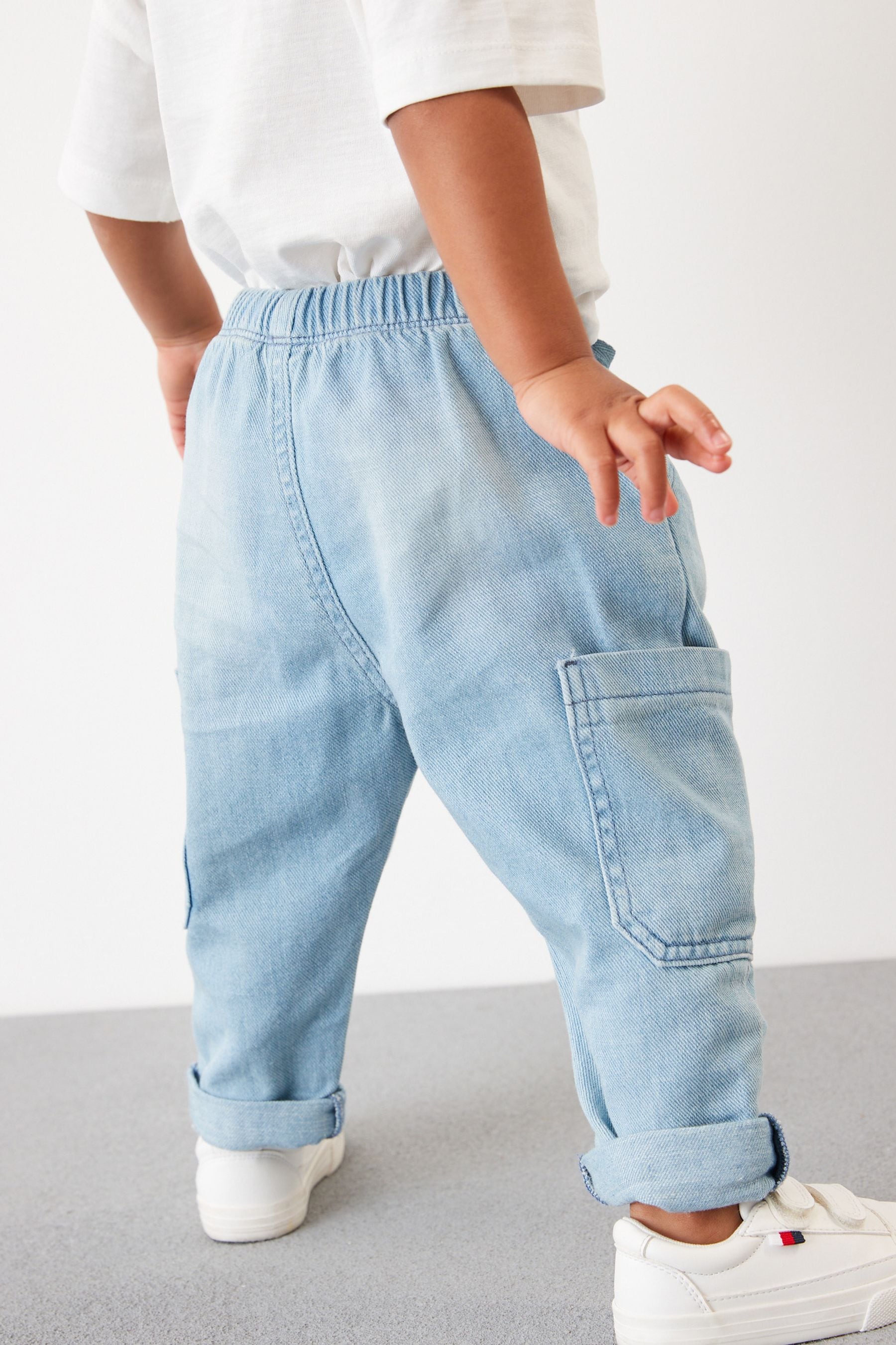 Light Blue Denim Utility Jeans (3mths-7yrs)