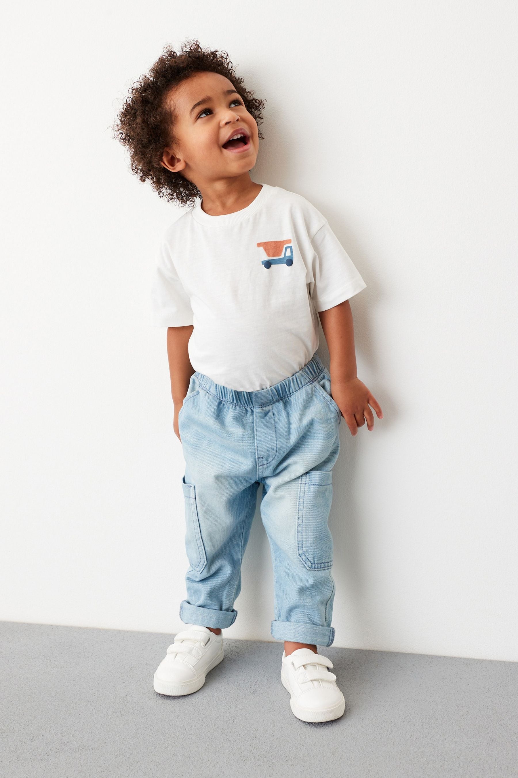 Light Blue Denim Utility Jeans (3mths-7yrs)