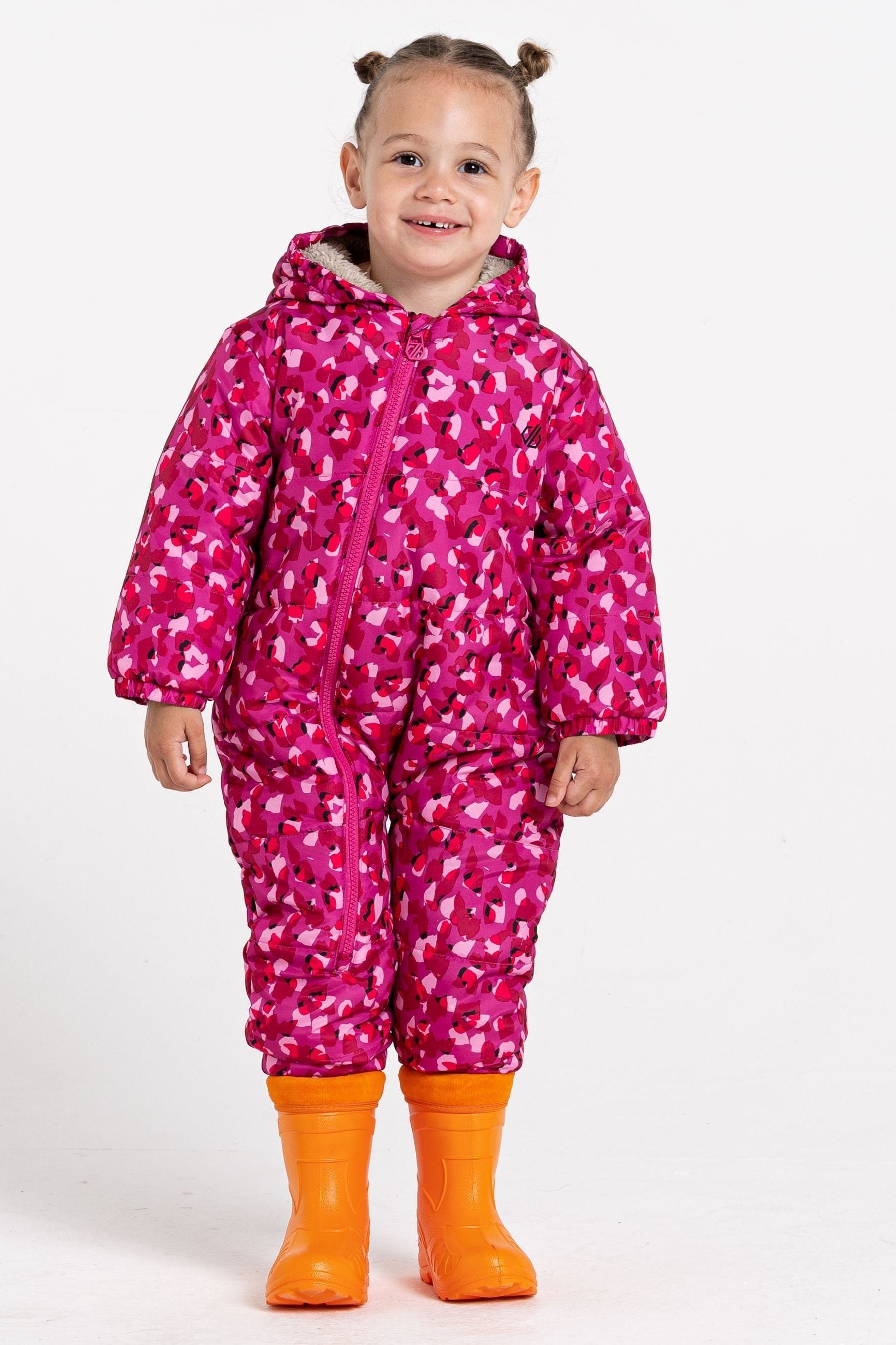 Pink Dare 2b x Next Kids Toboggan Waterproof Snowsuit