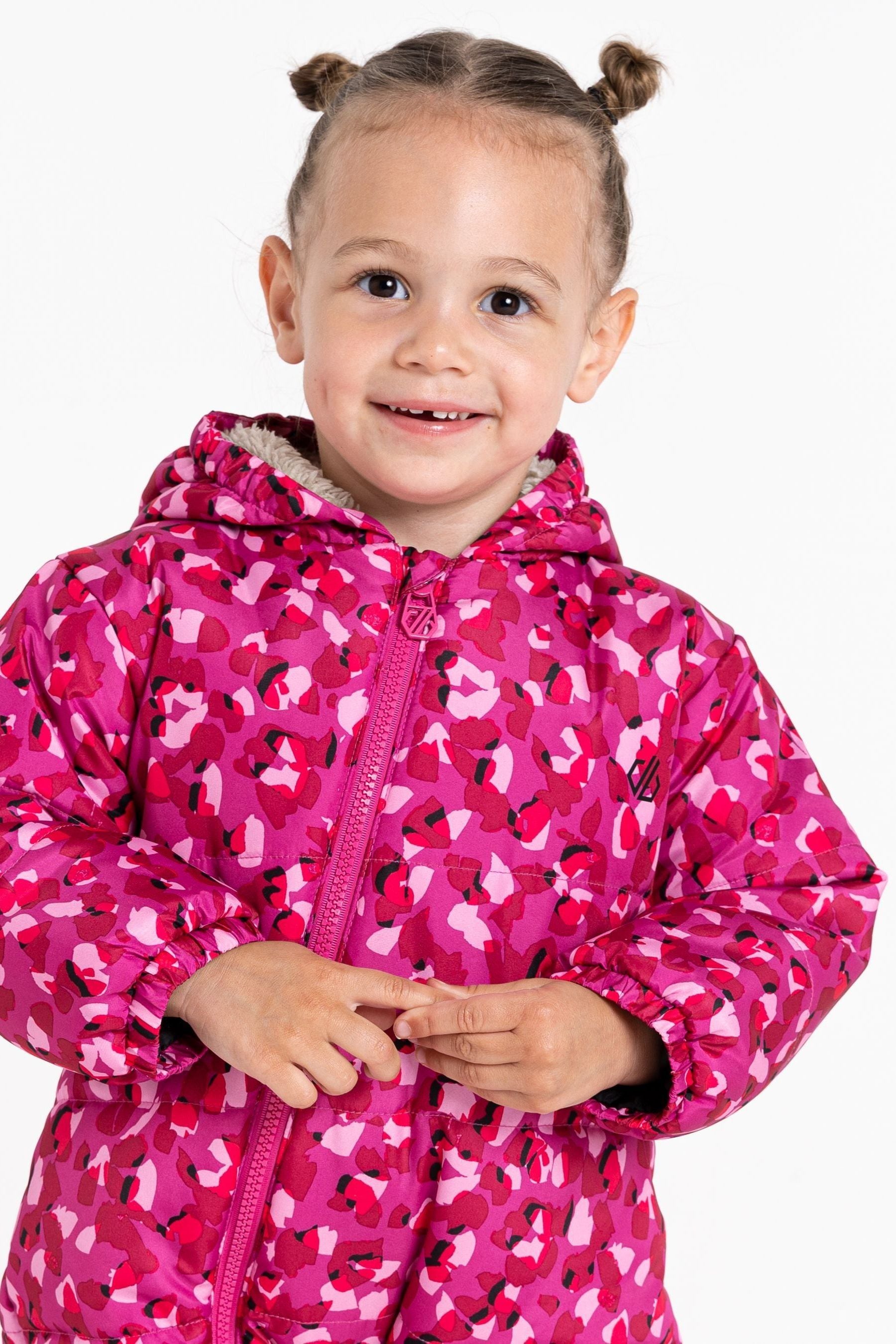 Pink Dare 2b x Next Kids Toboggan Waterproof Snowsuit