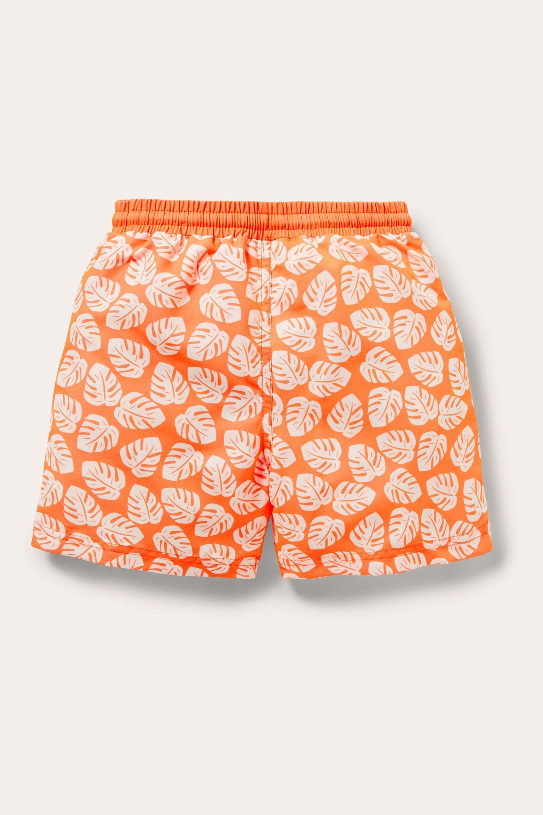 Boden Orange Printed Bathers Swim Shorts