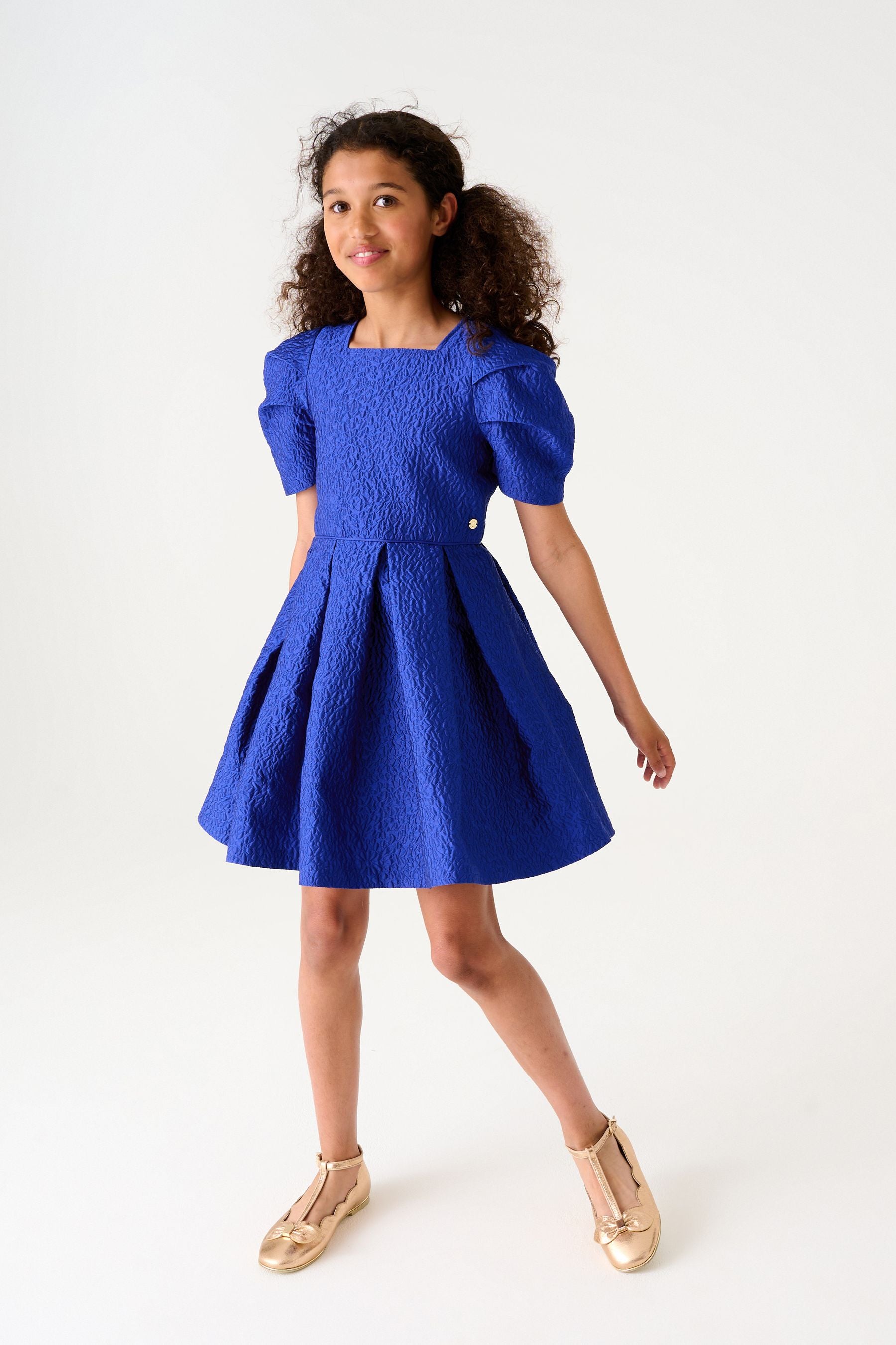 Blue Baker by Ted Baker Blue Cloque Dress