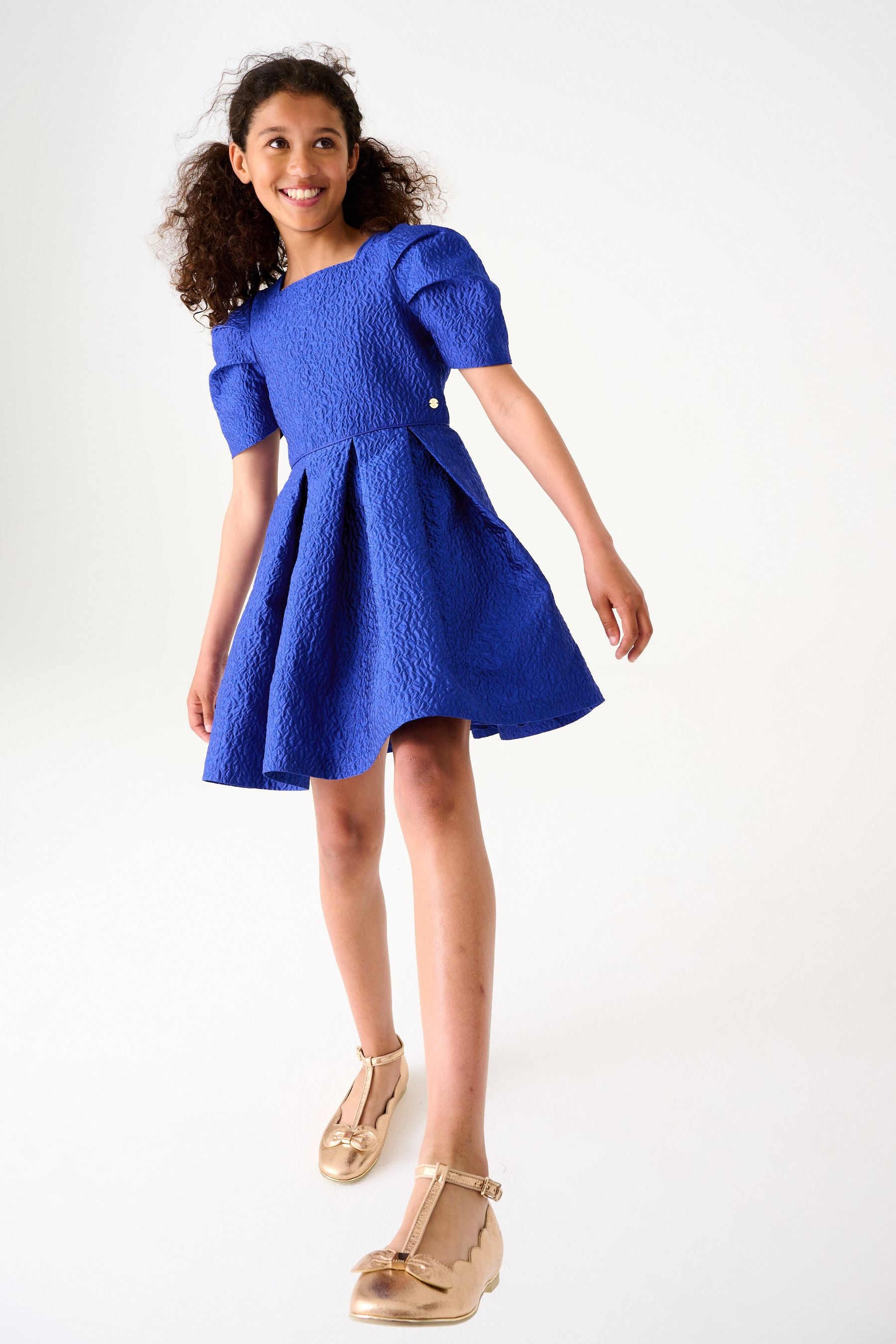 Blue Baker by Ted Baker Blue Cloque Dress