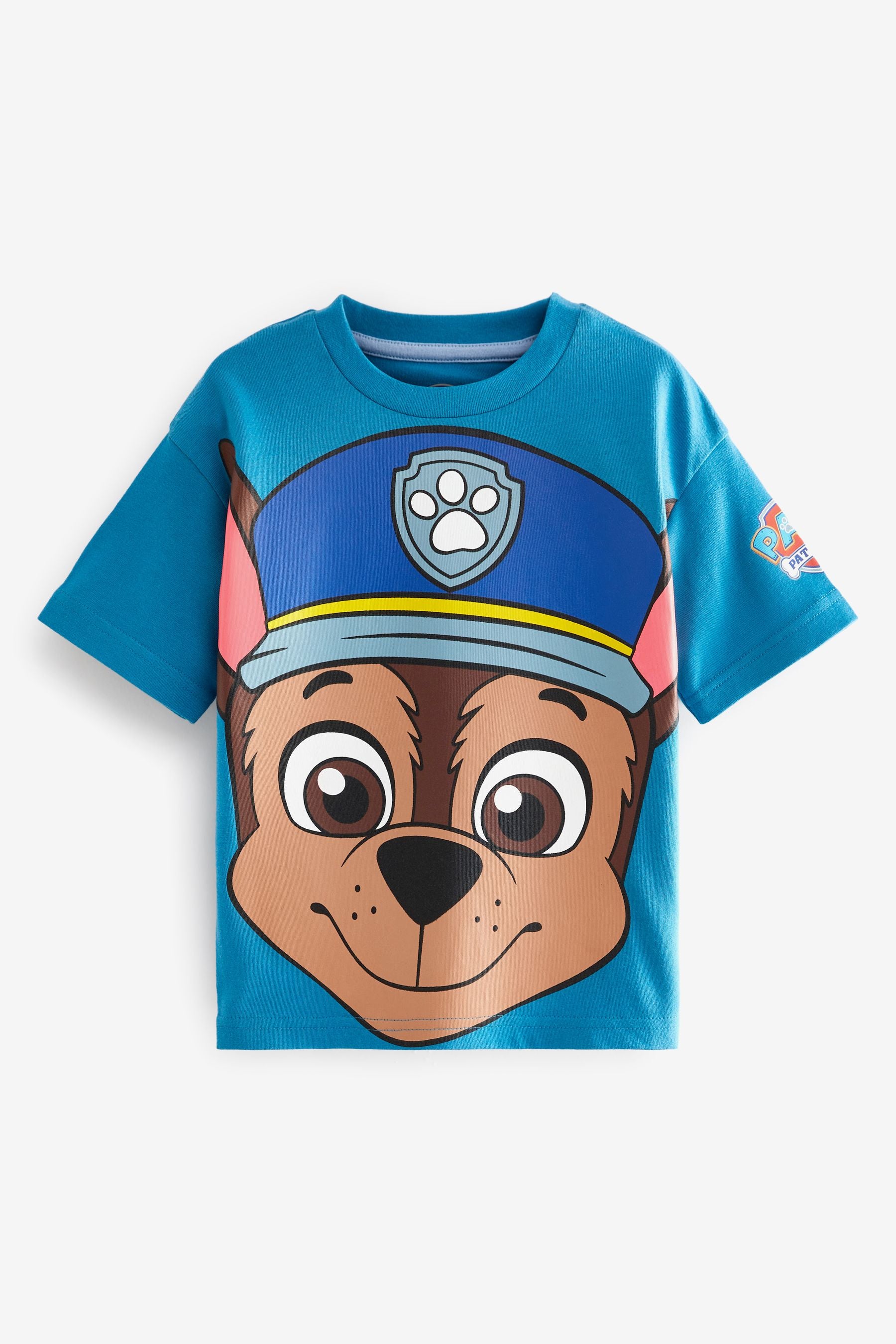 PAW Patrol Chase Blue Short Sleeve License T-Shirt (9mths-8yrs)