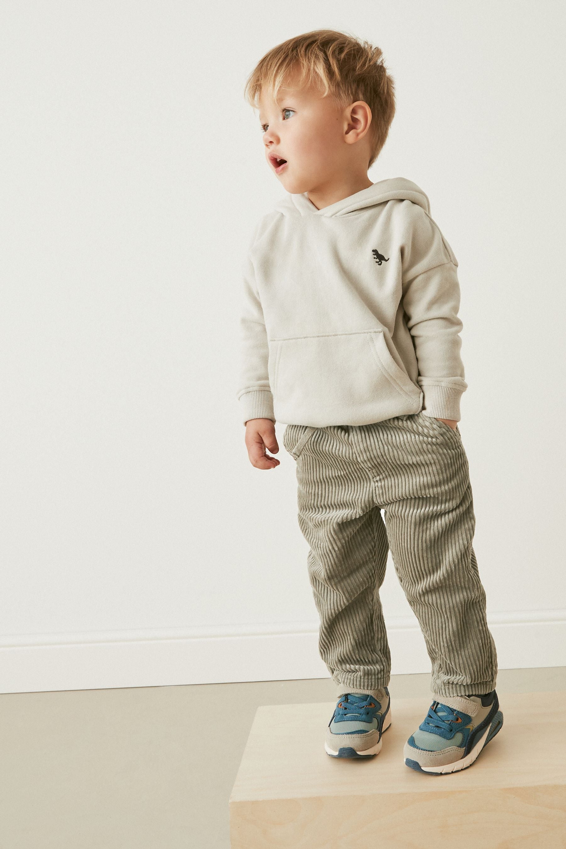 Sage Green Corduroy Pull-On Trousers (3mths-7yrs)