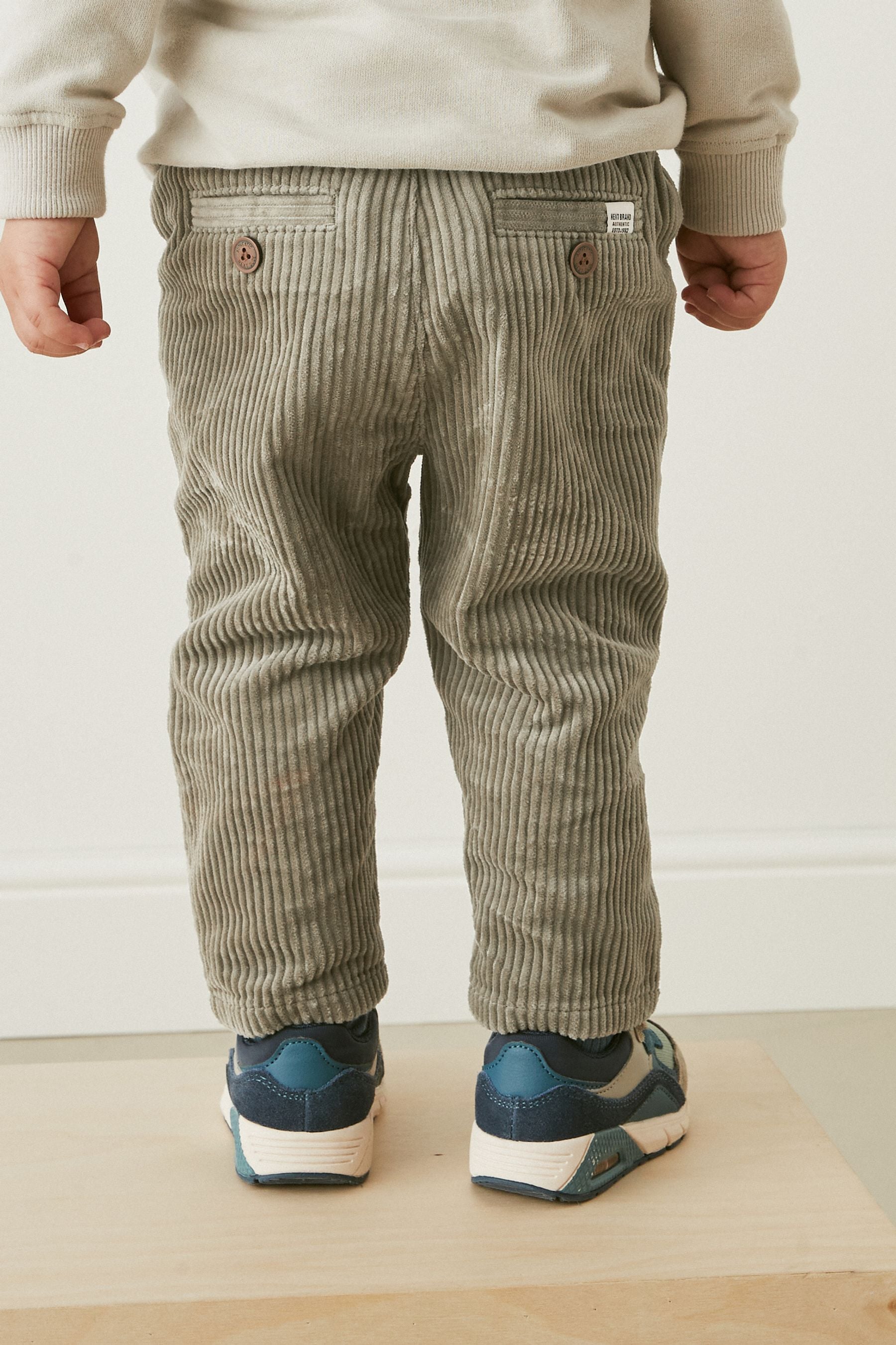 Sage Green Corduroy Pull-On Trousers (3mths-7yrs)