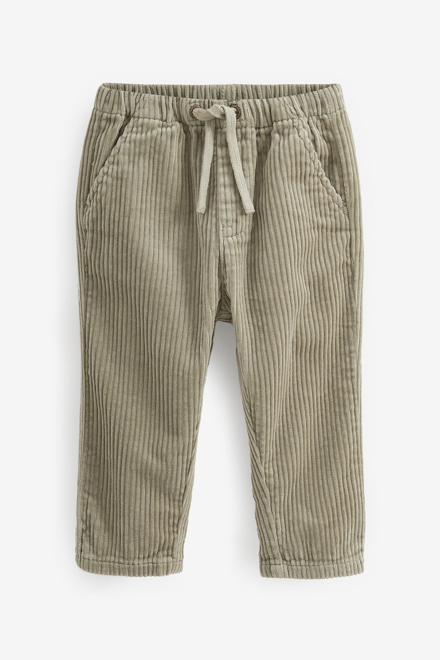 Sage Green Corduroy Pull-On Trousers (3mths-7yrs)