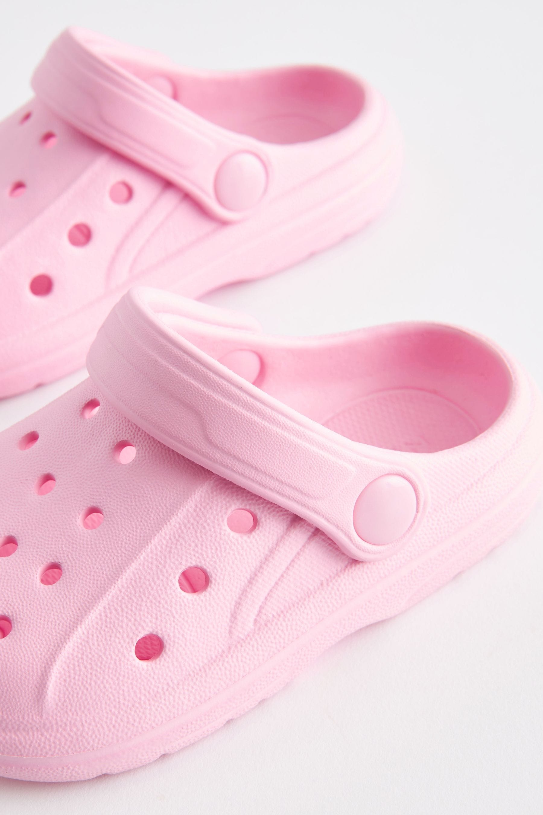 Pink Clogs With Ankle Strap