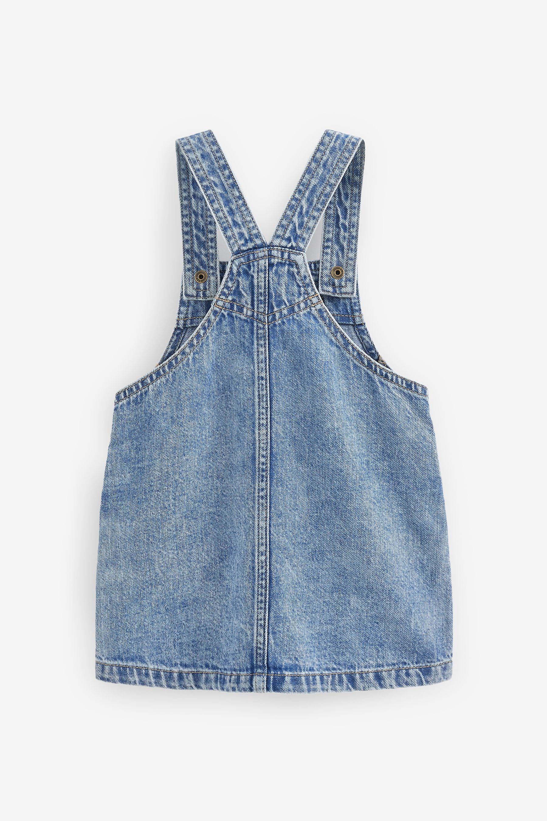 Pale Blue Denim Pinafore Dress (3mths-8yrs)