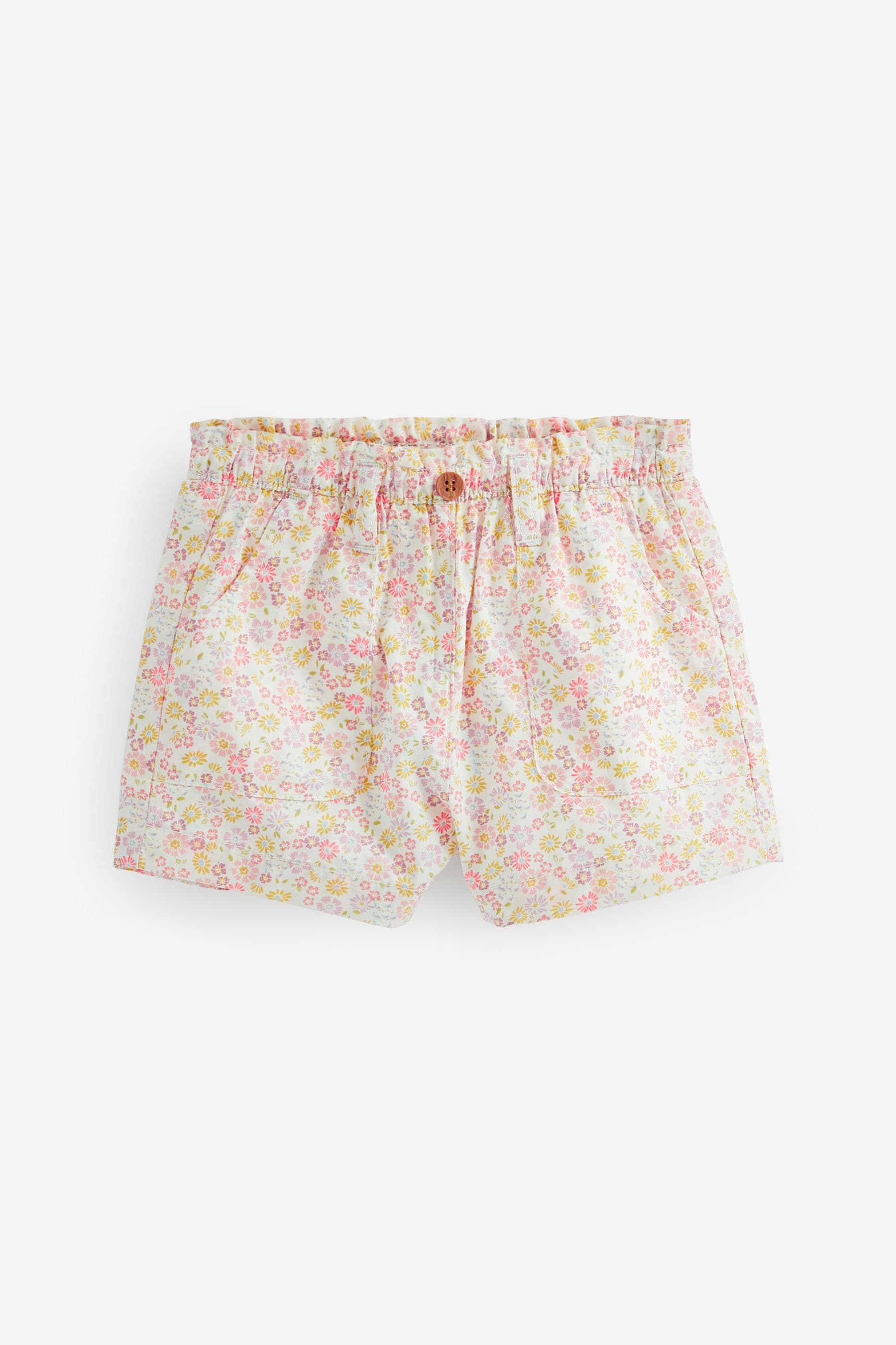 Pink Floral Cotton Shorts (3mths-7yrs)