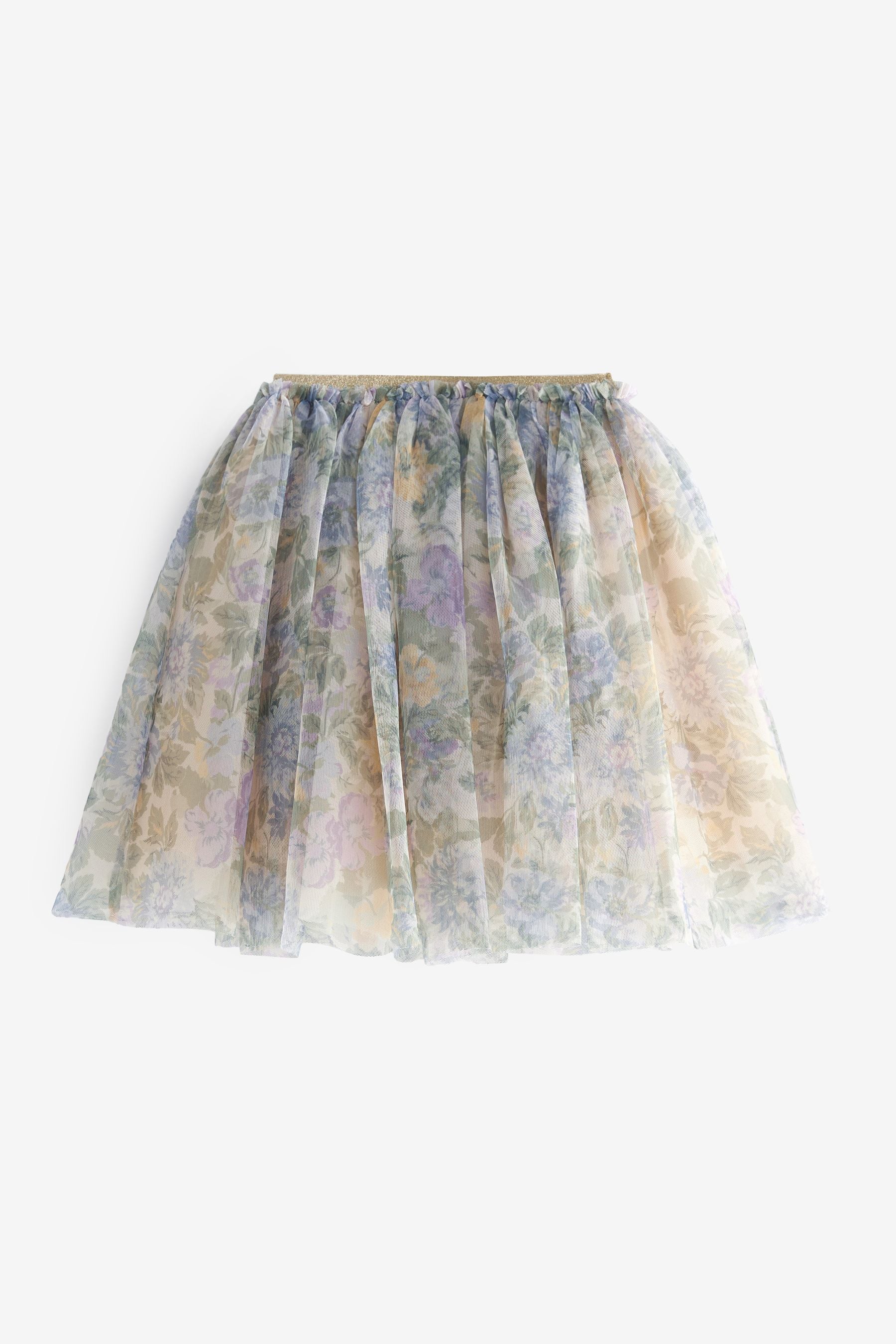 Lilac Purple Floral Midi Tutu Skirt (3mths-7yrs)