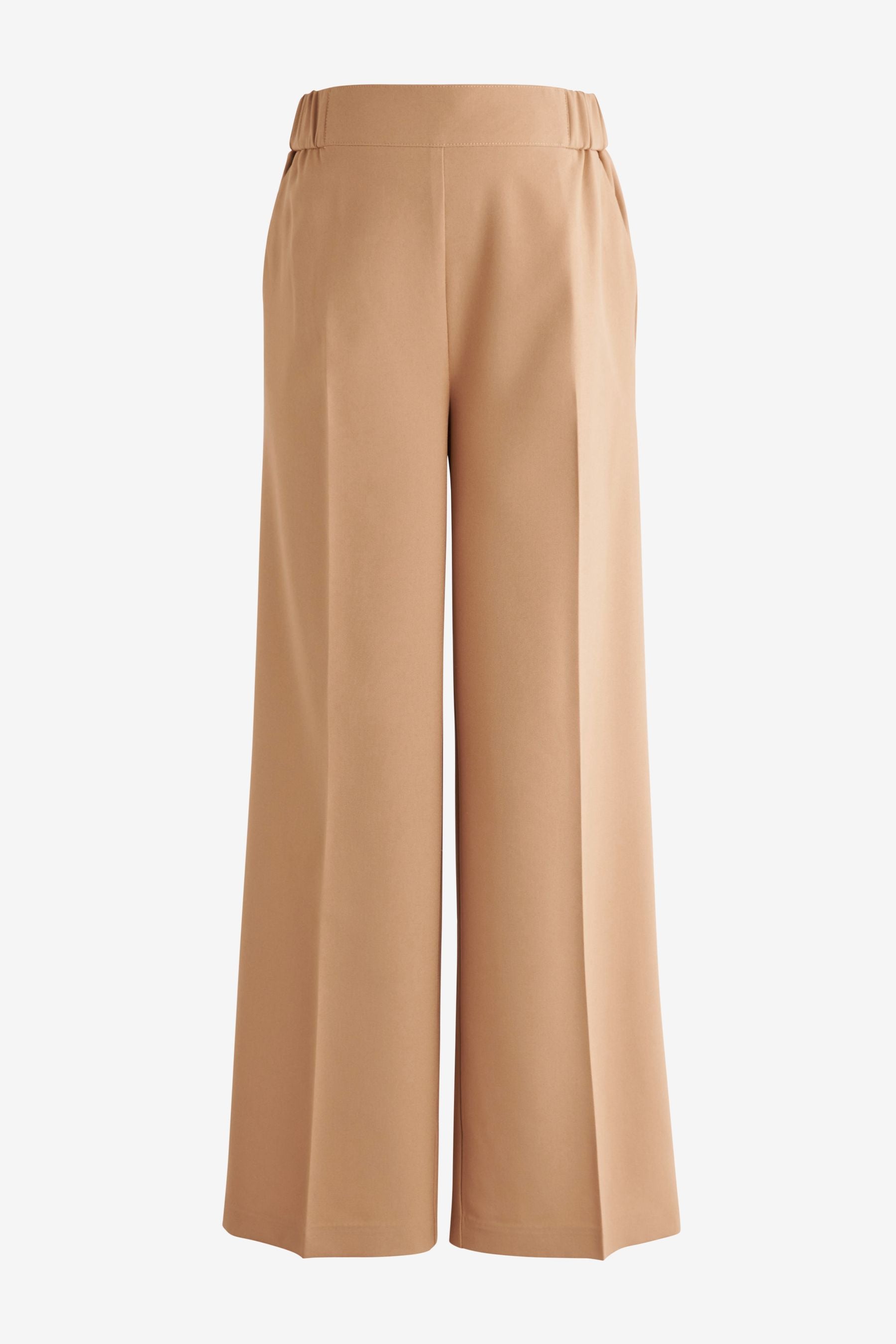 Camel Maternity Wide Leg Trousers