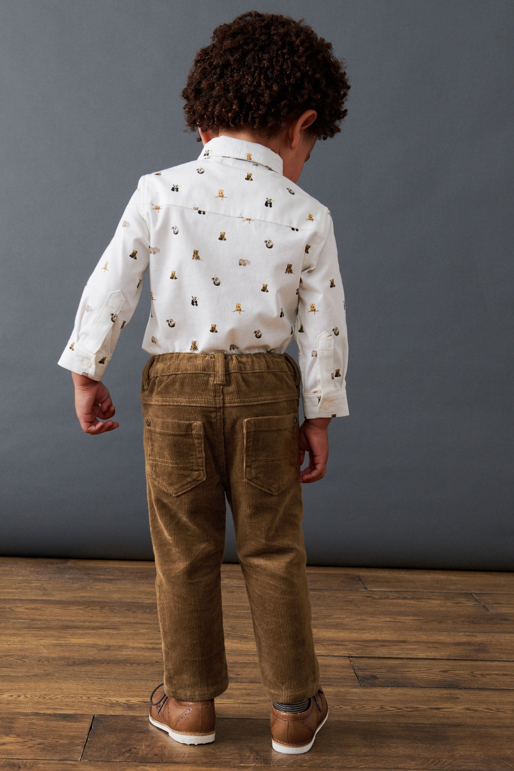 Stone Natural Corduroy Trousers (3mths-7yrs)