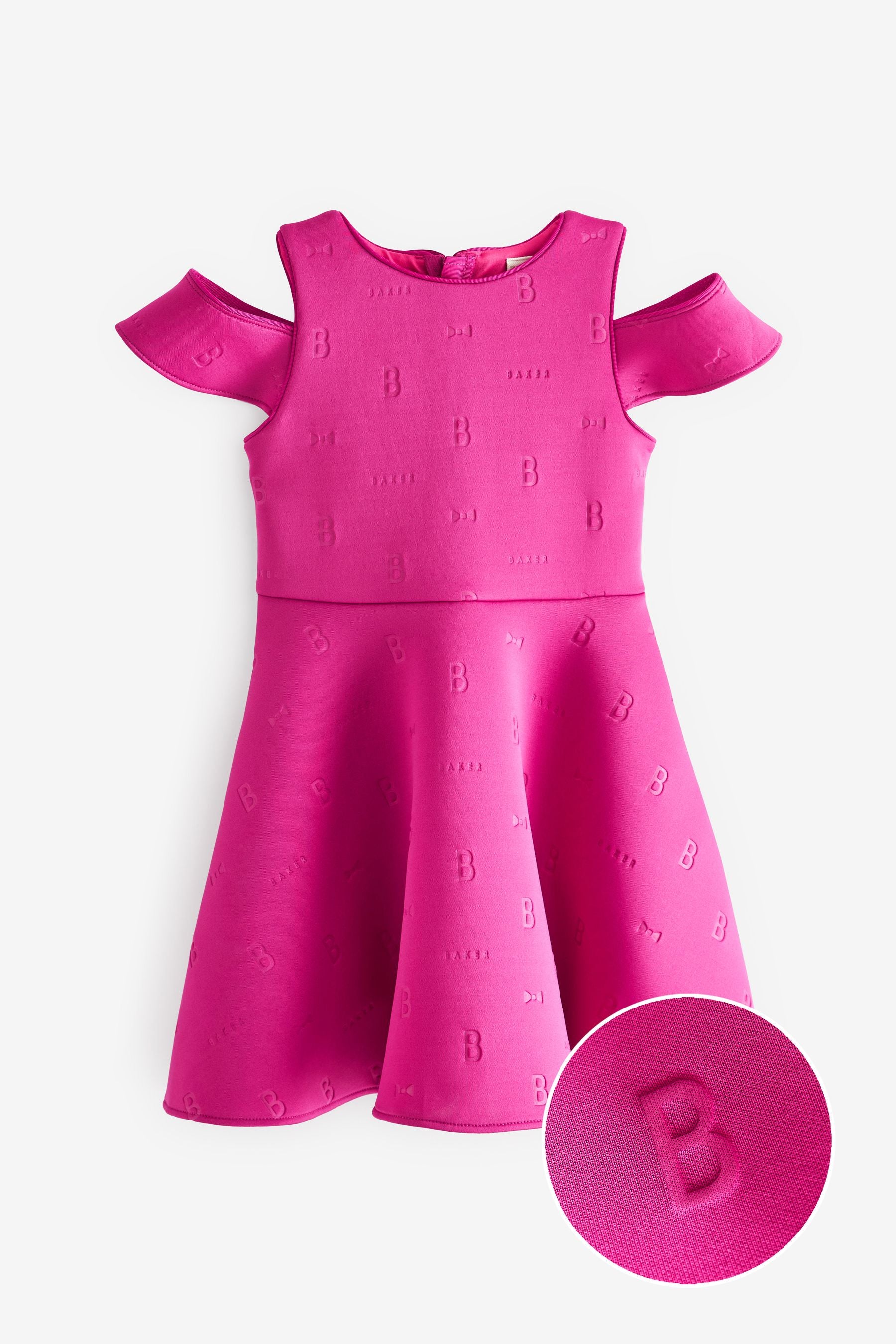 Pink Baker by Ted Baker Pink Embossed Scuba Dress