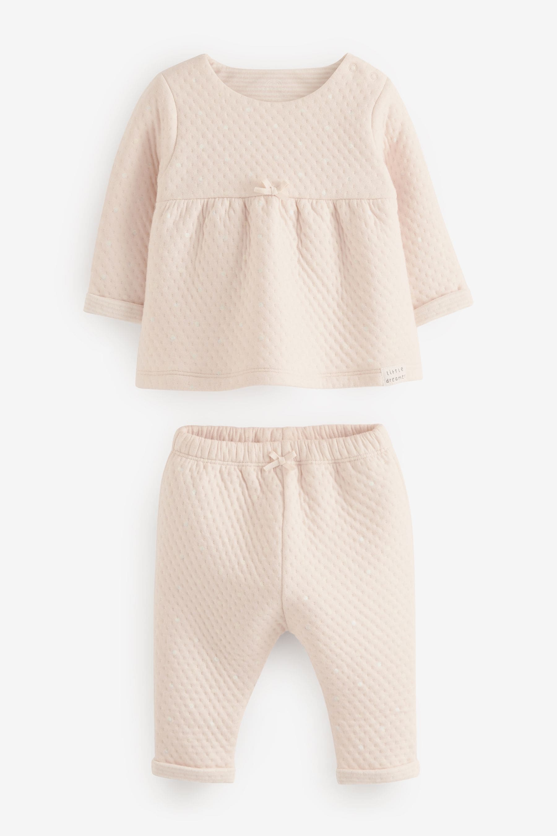 Pale Pink 2 Piece Baby Top And Leggings Set