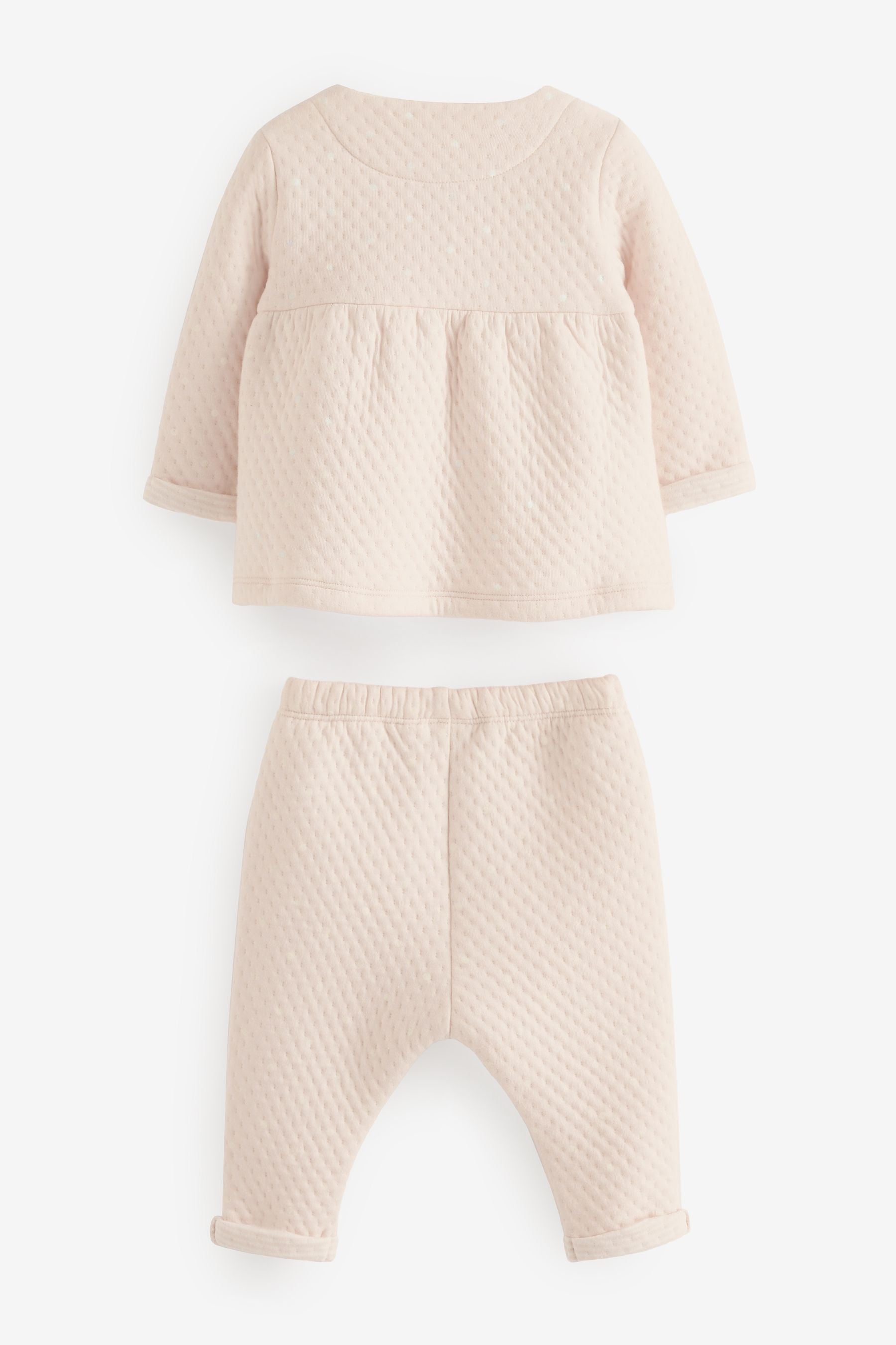 Pale Pink 2 Piece Baby Top And Leggings Set