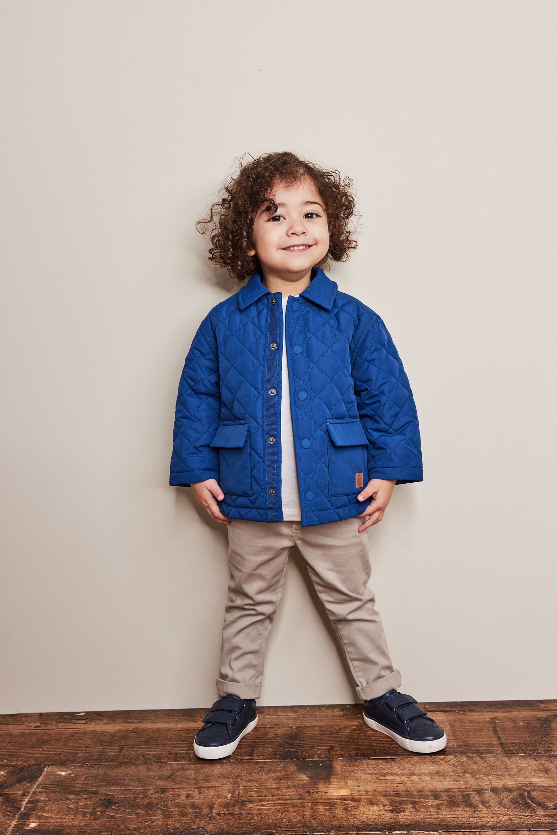 Navy Blue Lightweight Quilted Jacket (3mths-10yrs)