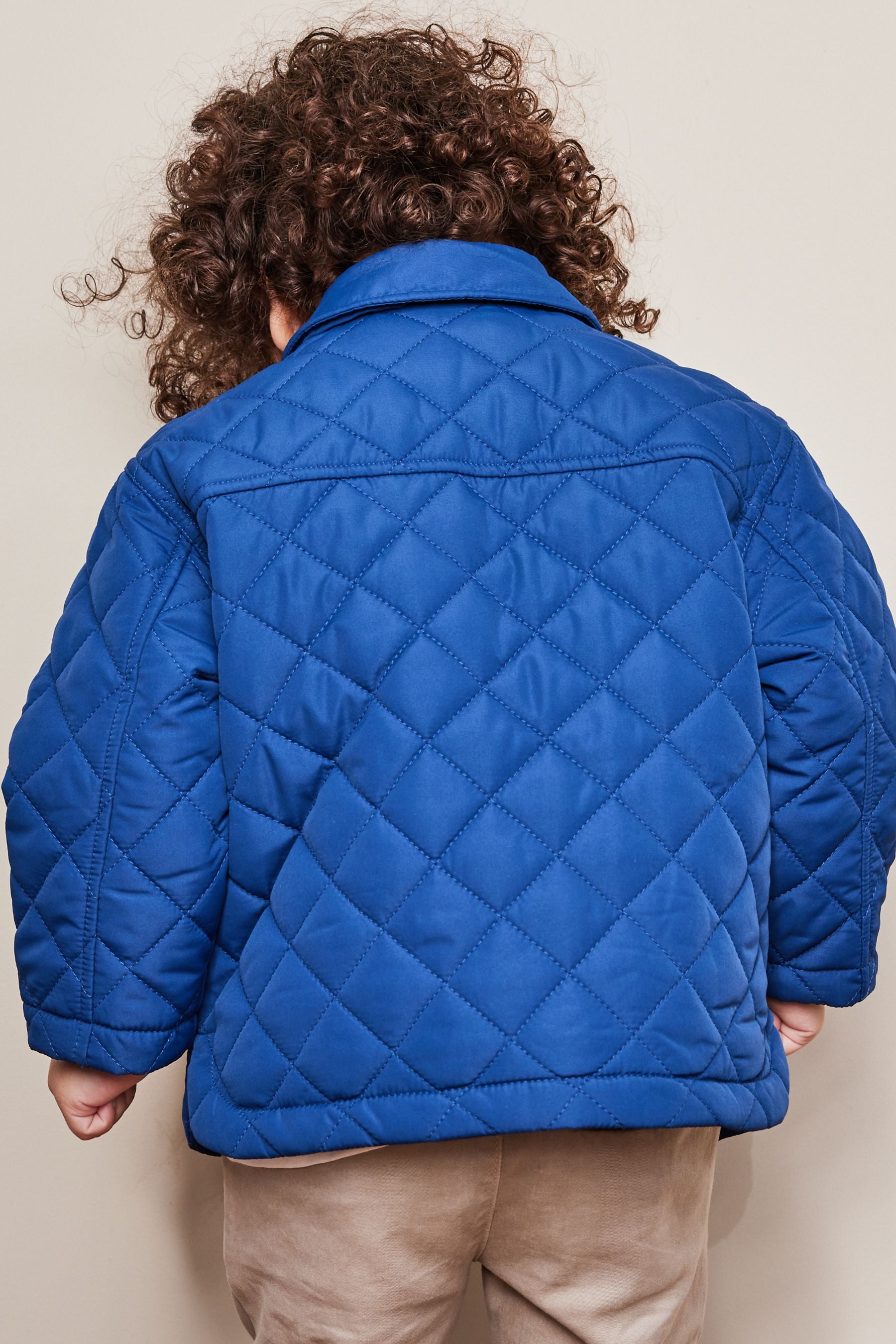 Navy Blue Lightweight Quilted Jacket (3mths-10yrs)