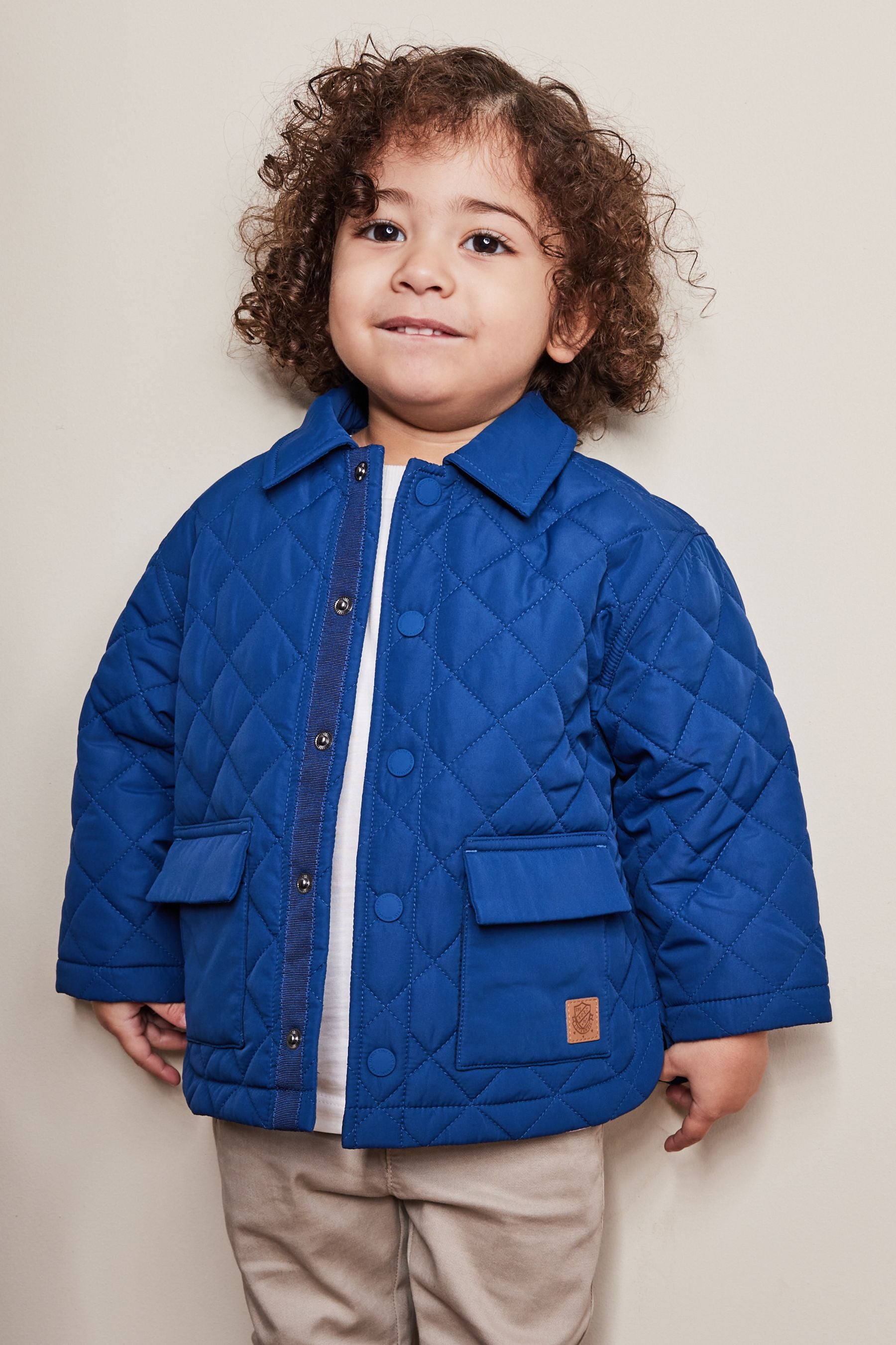 Navy Blue Lightweight Quilted Jacket (3mths-10yrs)