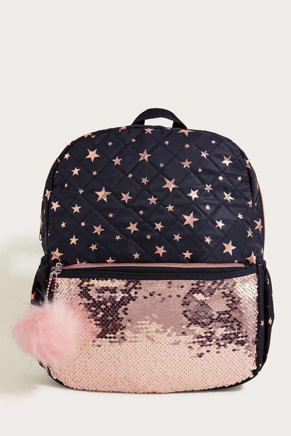 Monsoon Black Sequin Backpack