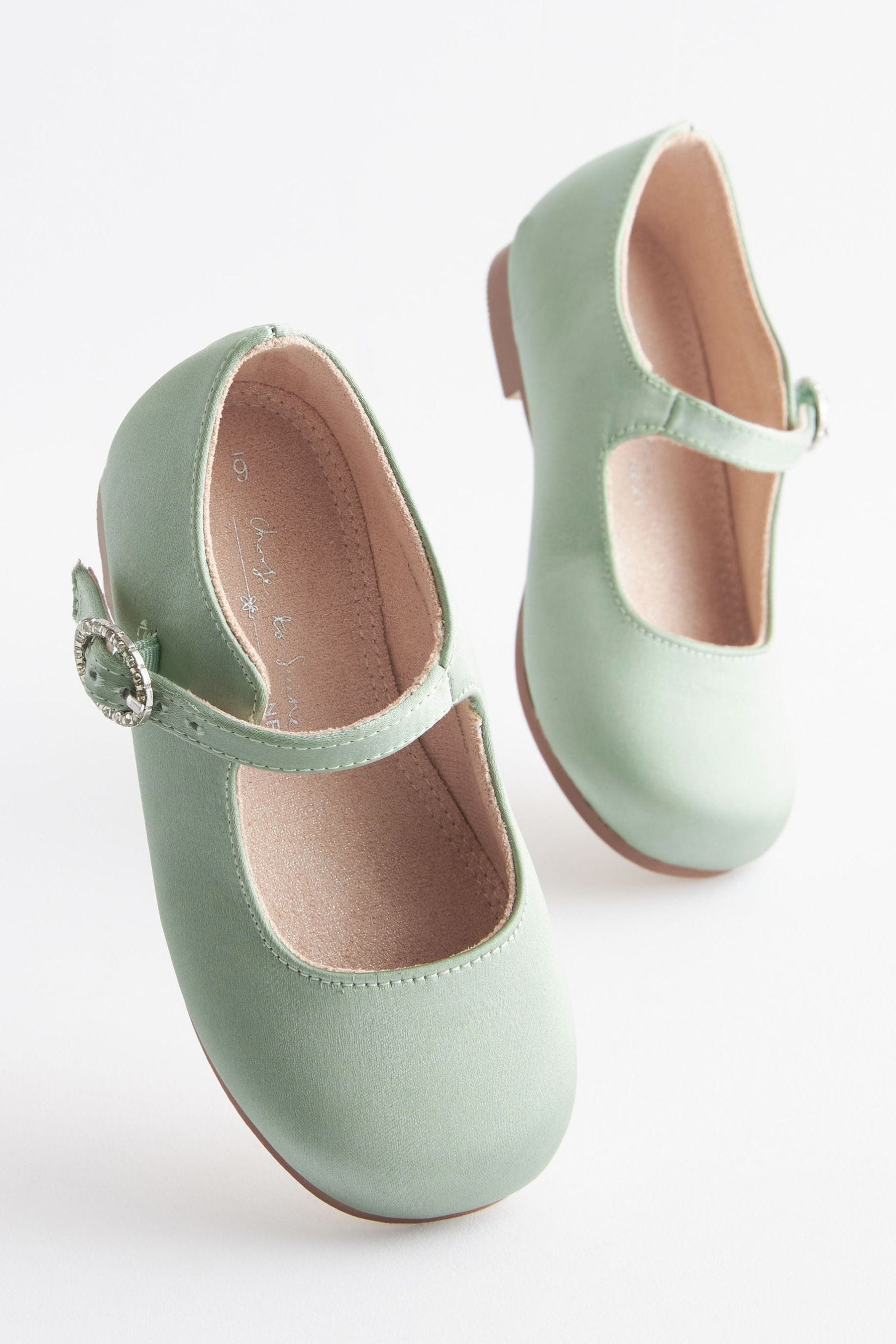 Sage Green Bridesmaid Collection Mary Jane Occasion Shoes