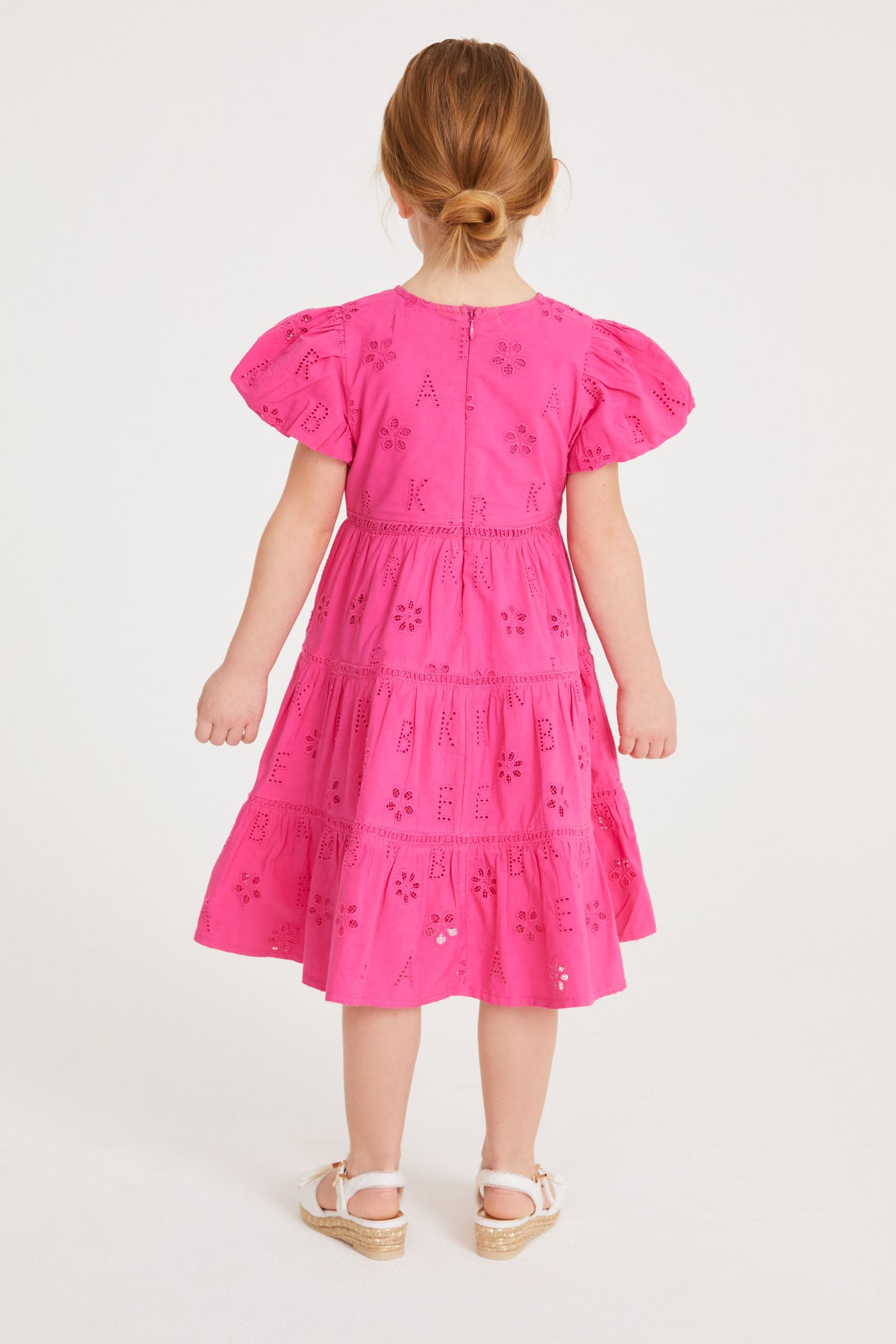 Pink Baker by Ted Baker Branded Broderie Dress