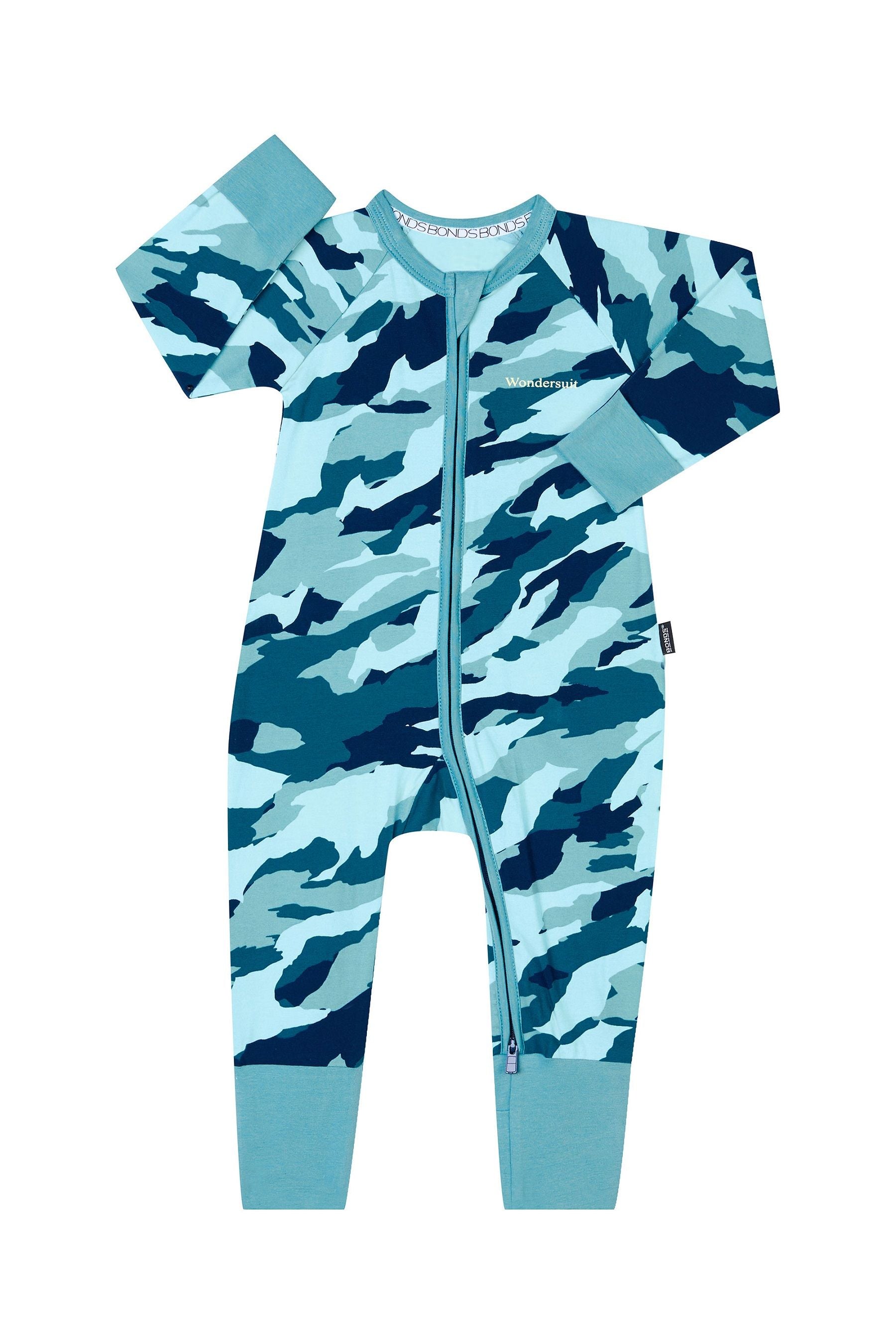 Blue Bonds Blue Zip Sleepsuit