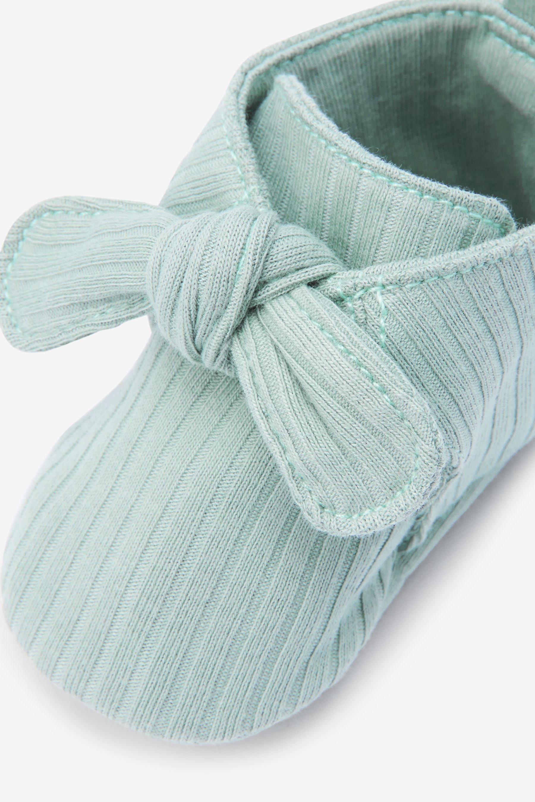 Blue Tie Booties (0-18mths)