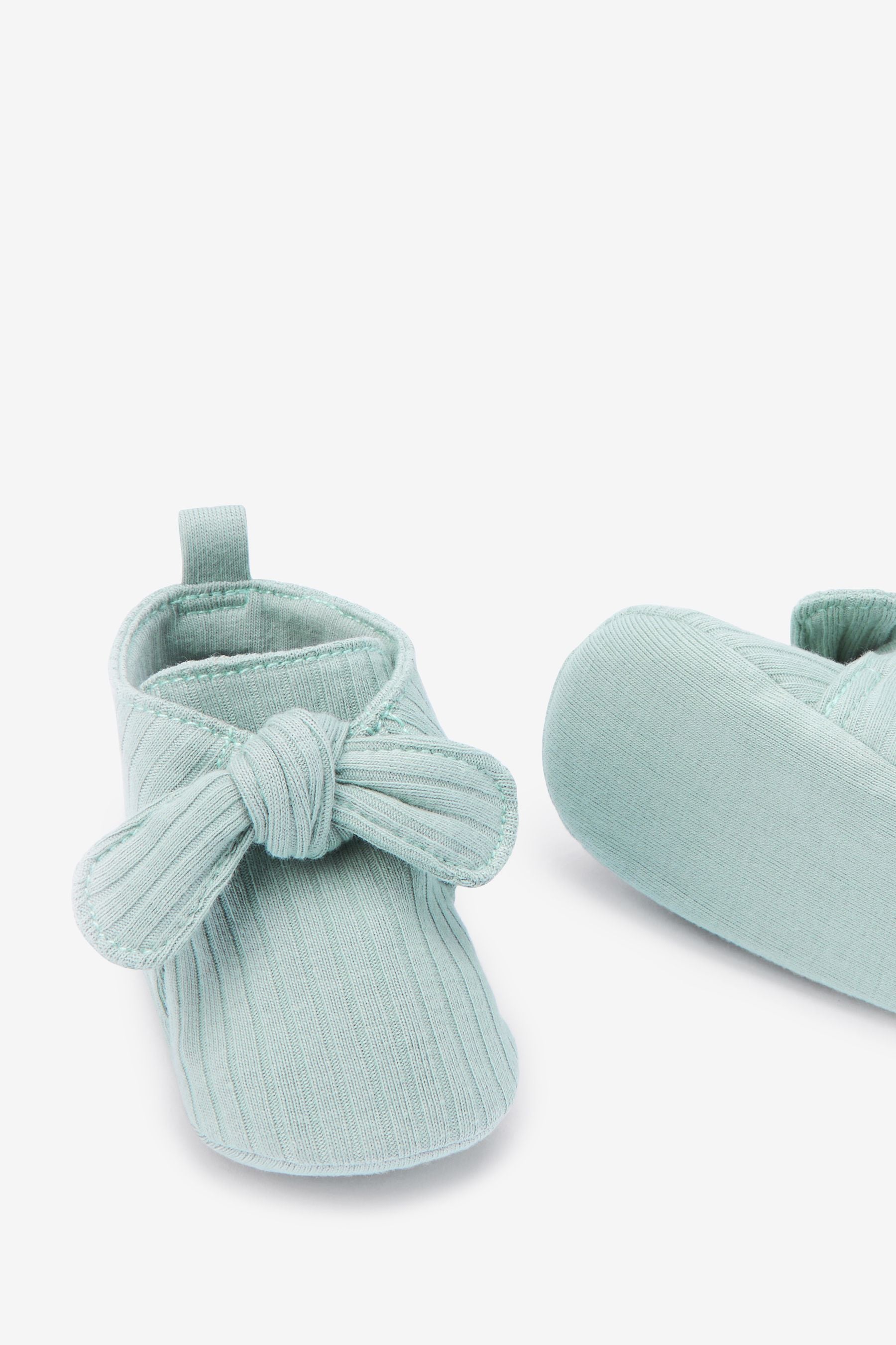 Blue Tie Booties (0-18mths)