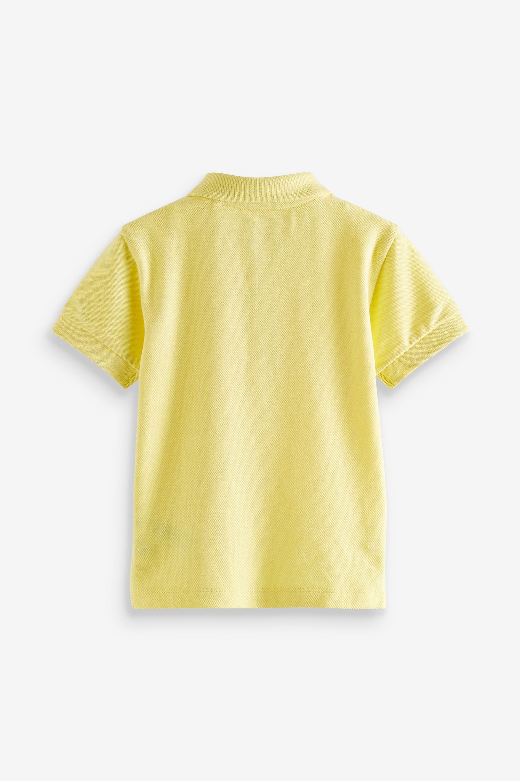 Yellow Short Sleeve Plain Polo Shirt (3mths-7yrs)