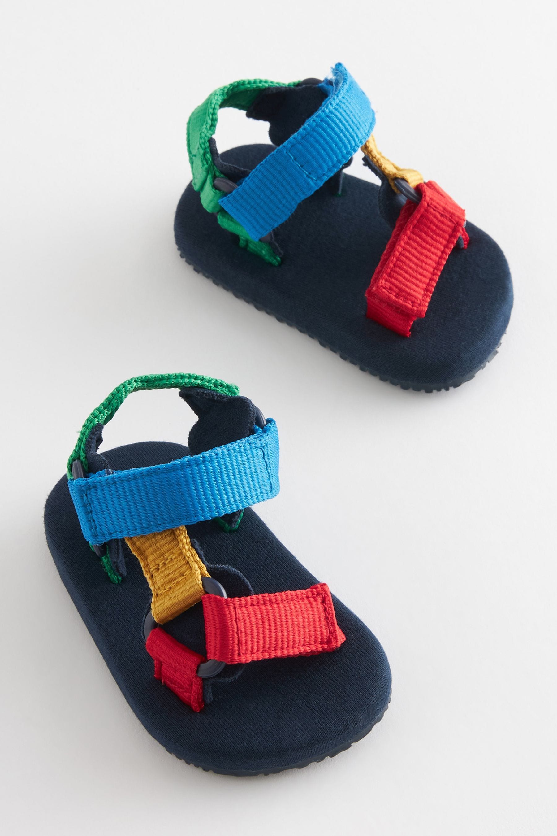 Multi Bright Colourblock Baby Tape Trekker Sandals (0-24mths)