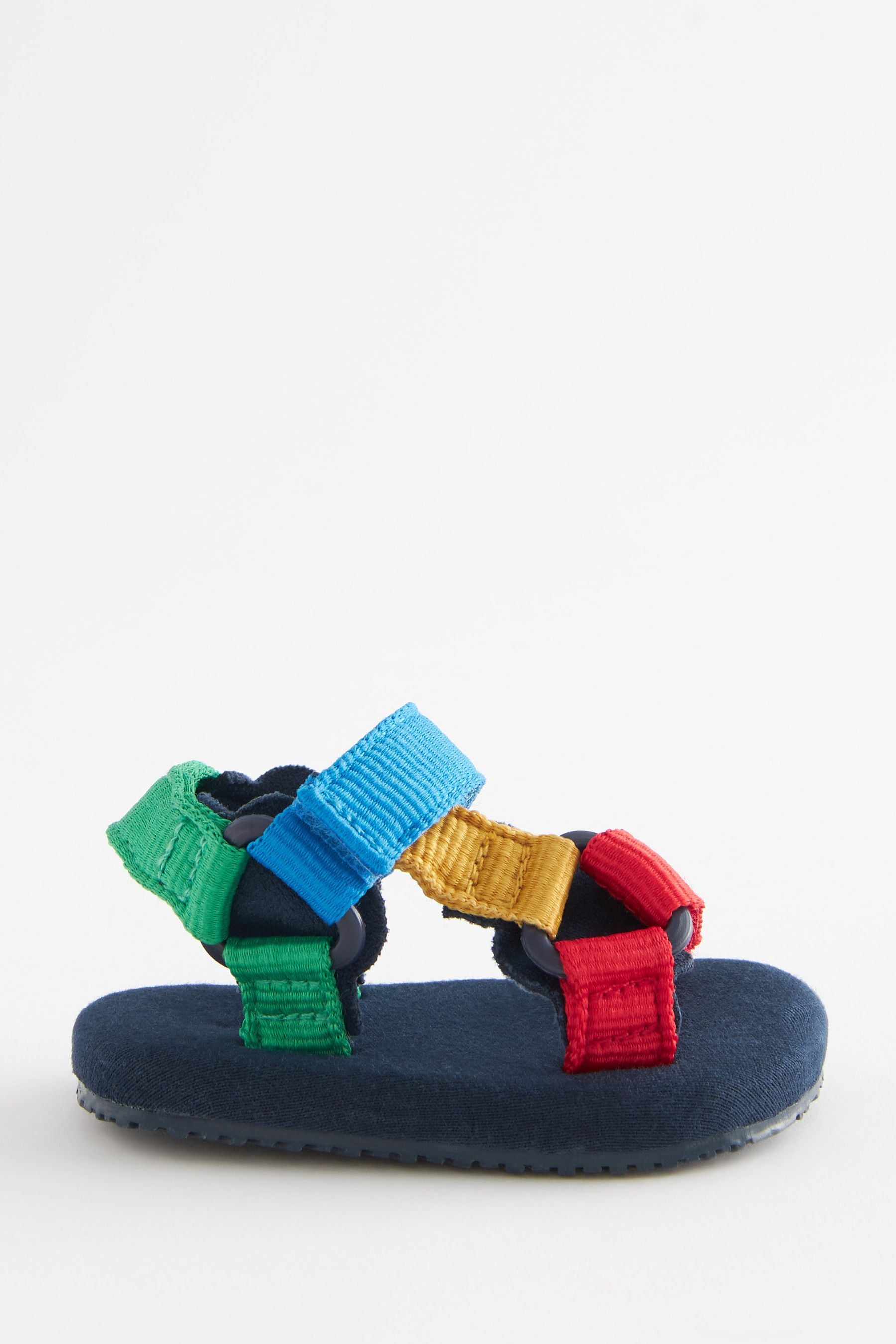 Multi Bright Colourblock Baby Tape Trekker Sandals (0-24mths)