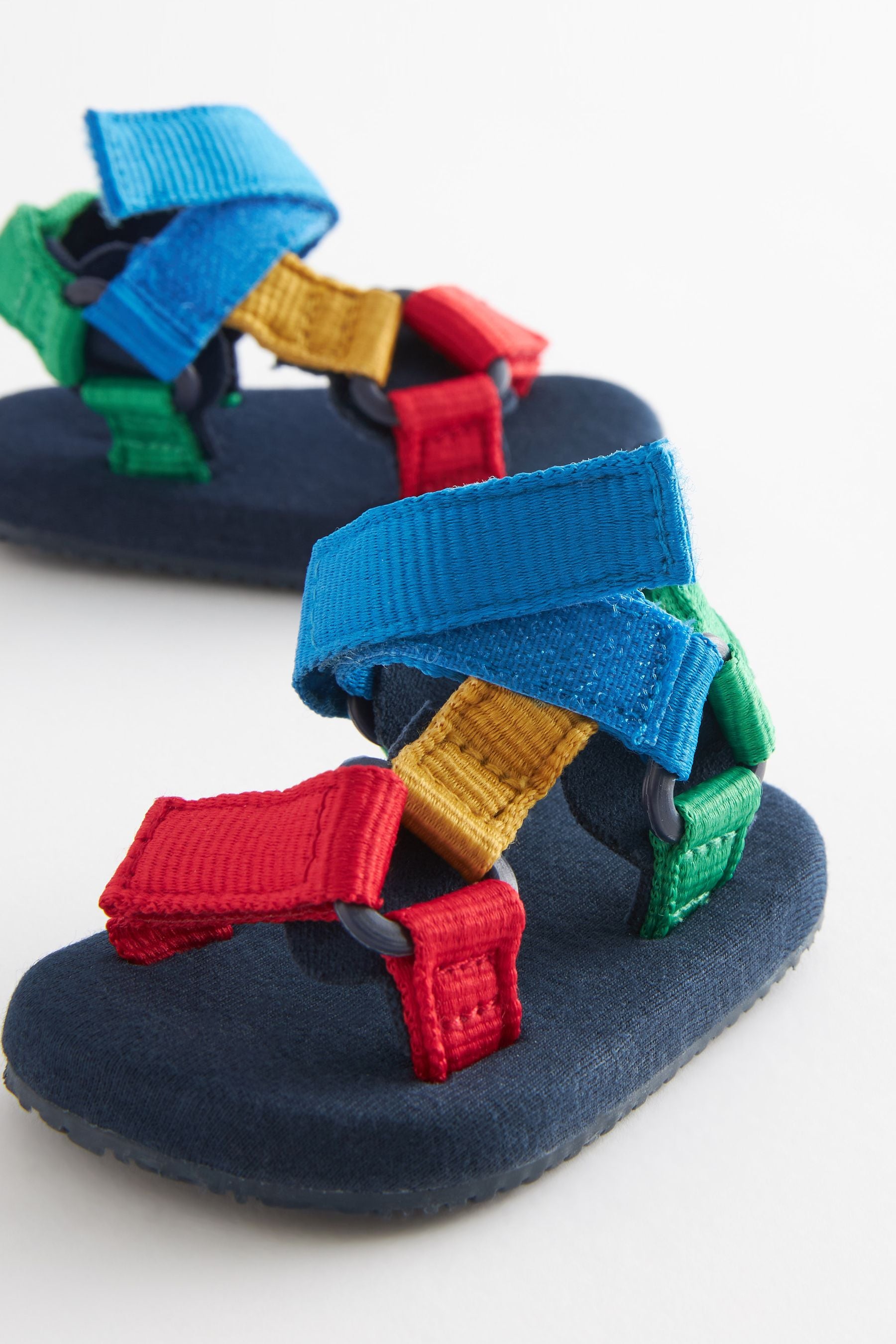 Multi Bright Colourblock Baby Tape Trekker Sandals (0-24mths)