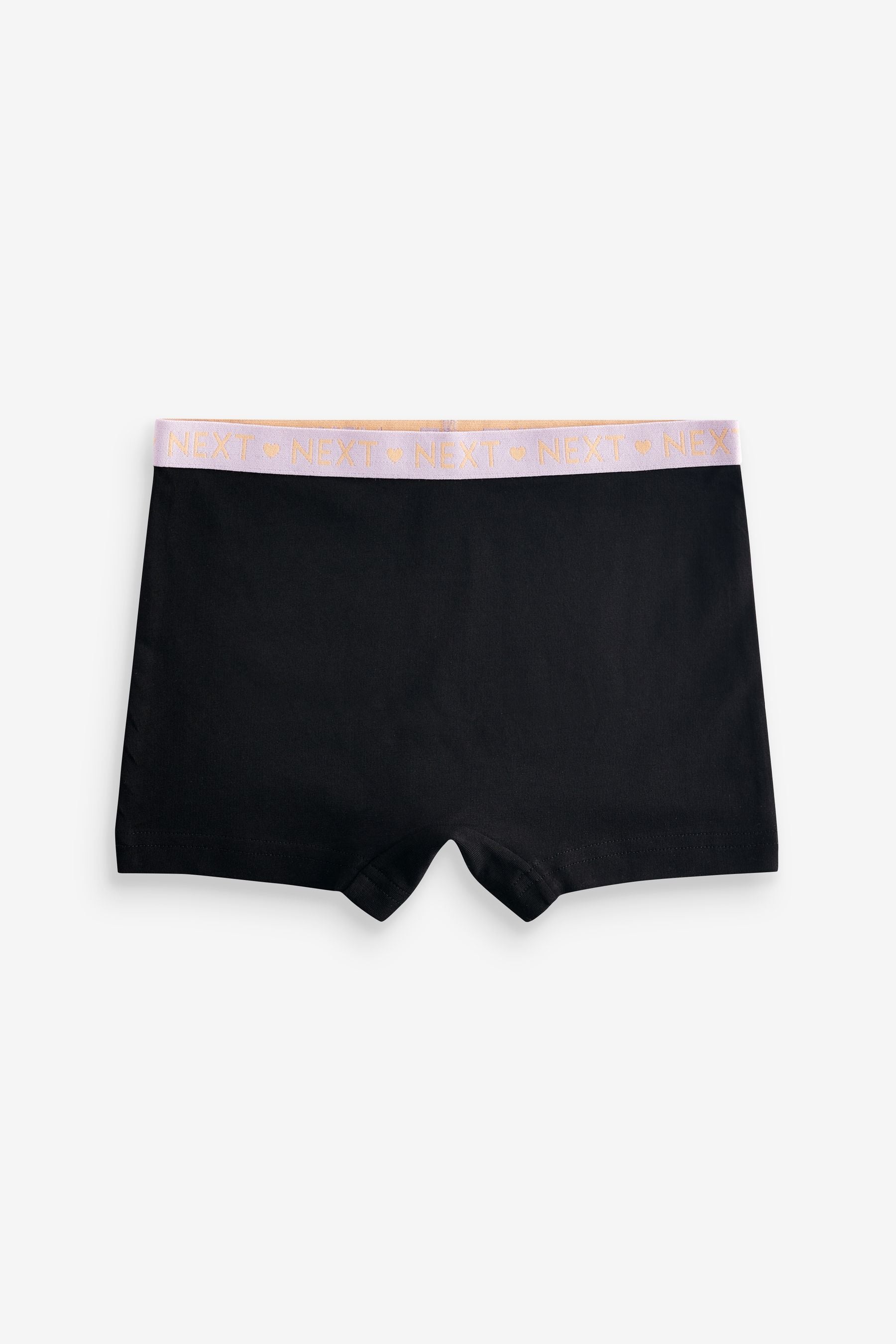 Black Bright Waistband Briefs 5 Pack (2-16yrs)