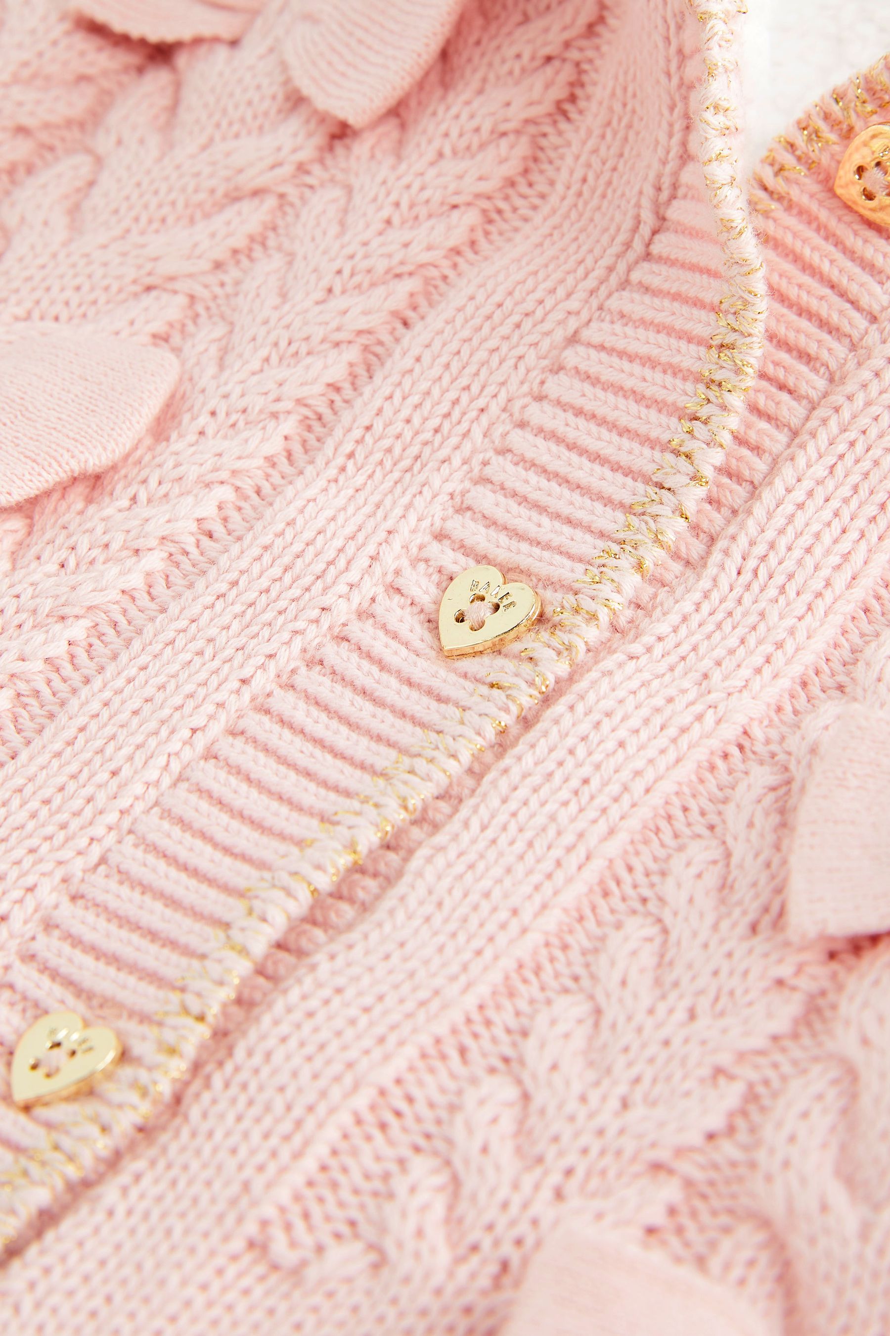 Pink Baker by Ted Baker Pink Knitted Coatigan