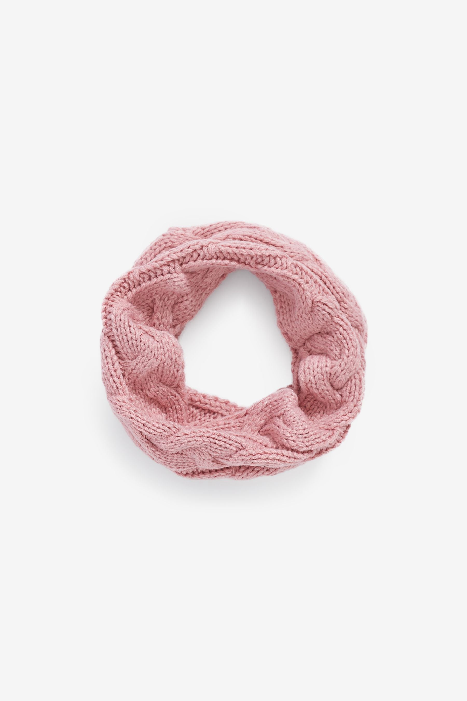 Pink Cable Snood (3mths-16yrs)