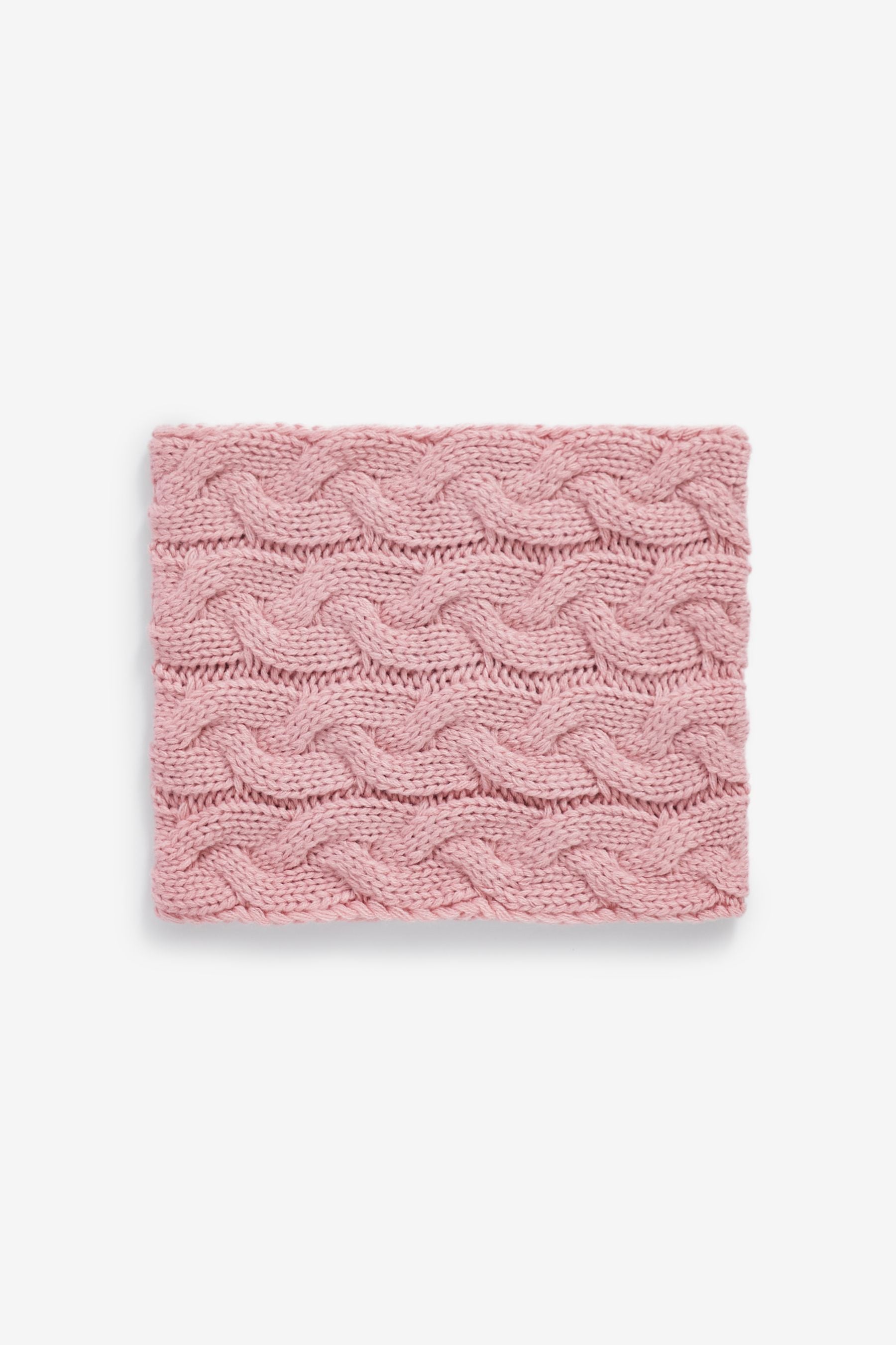 Pink Cable Snood (3mths-16yrs)