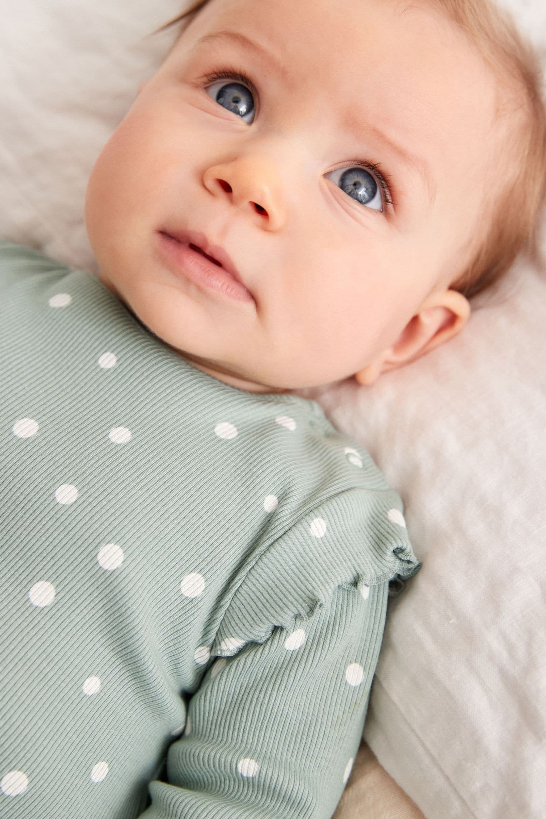 Mint Green Spot Baby Top And Leggings Set