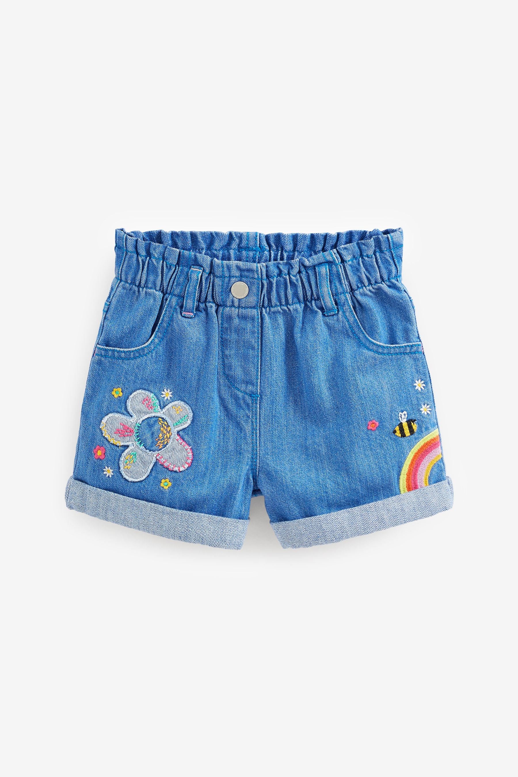 Denim Shorts And Tights Set (3mths-7yrs)