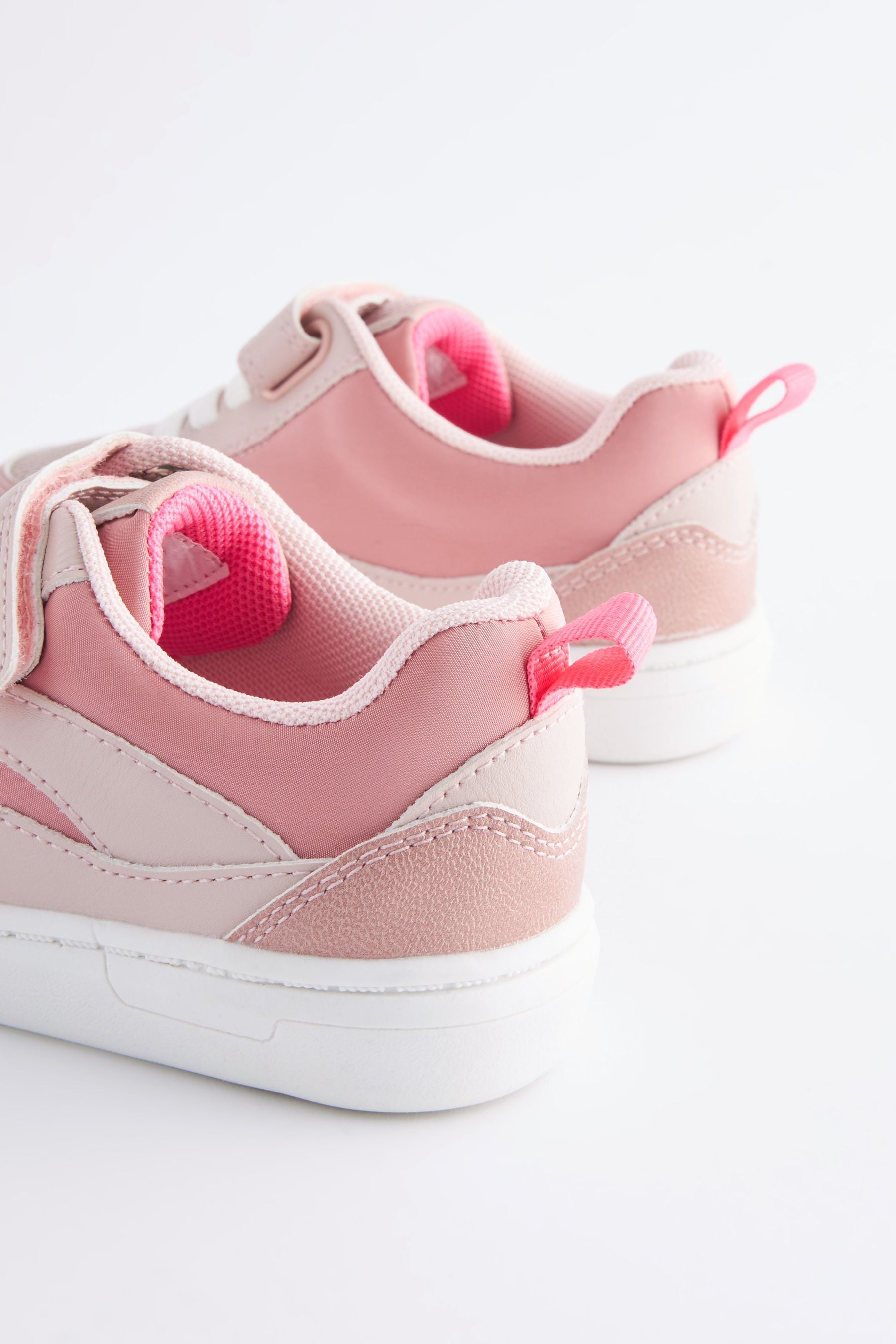 Pink Elastic Lace Single Strap Trainers