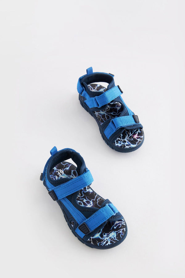 Cobalt Blue Lightweight Touch Fastening Adjustable Strap Trekker Sandals