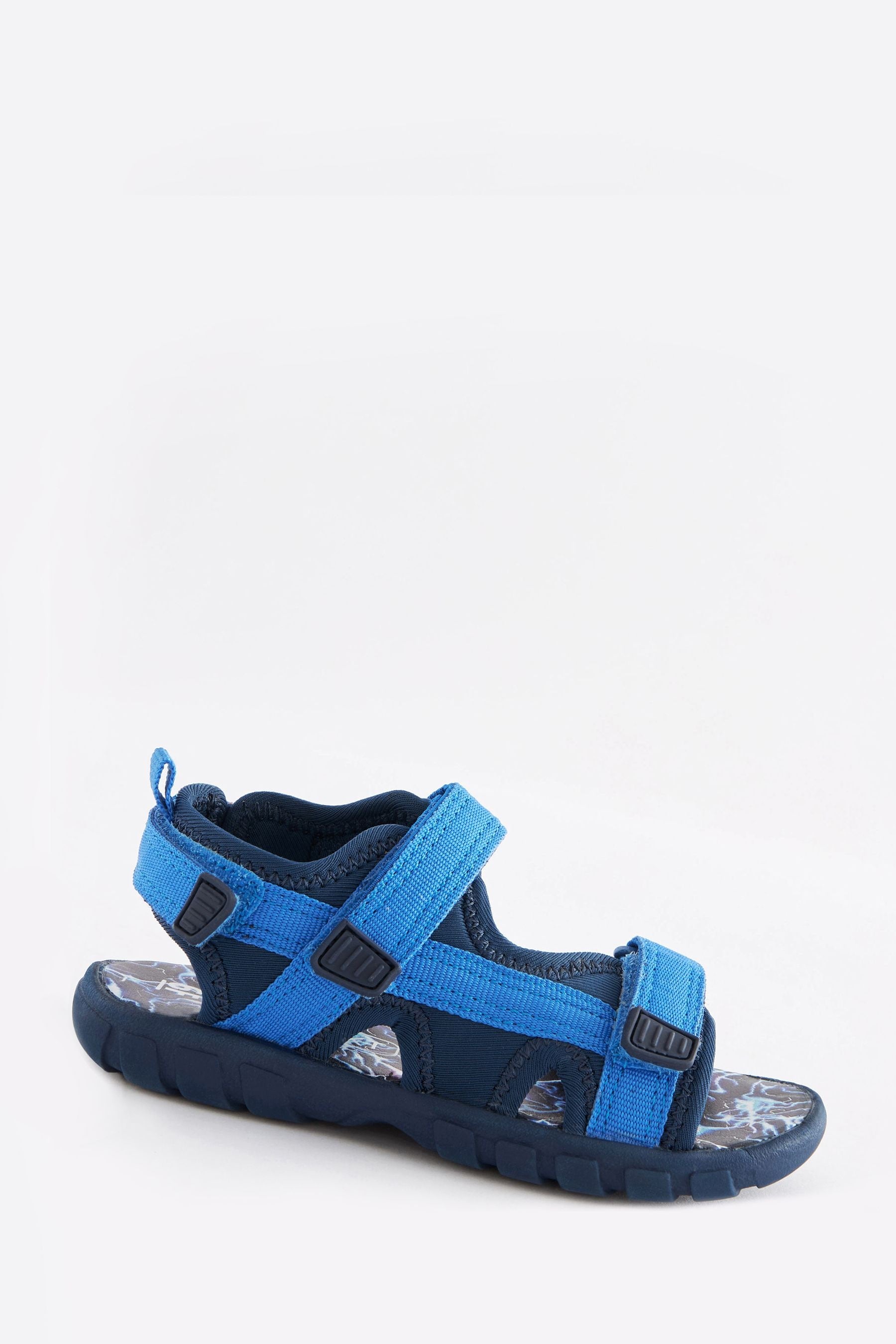 Cobalt Blue Lightweight Touch Fastening Adjustable Strap Trekker Sandals