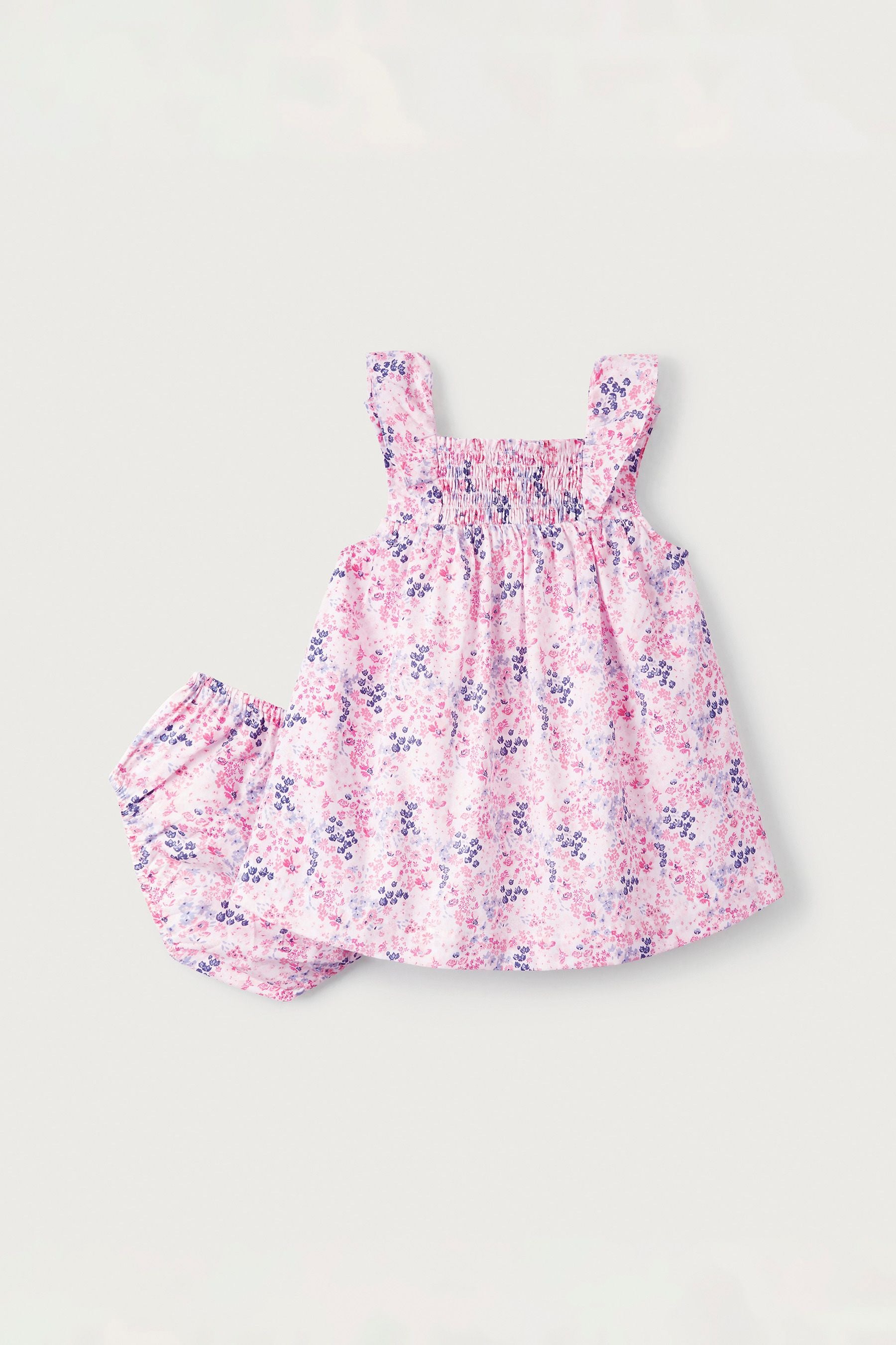 The White Company Melina Floral Smocked Dress