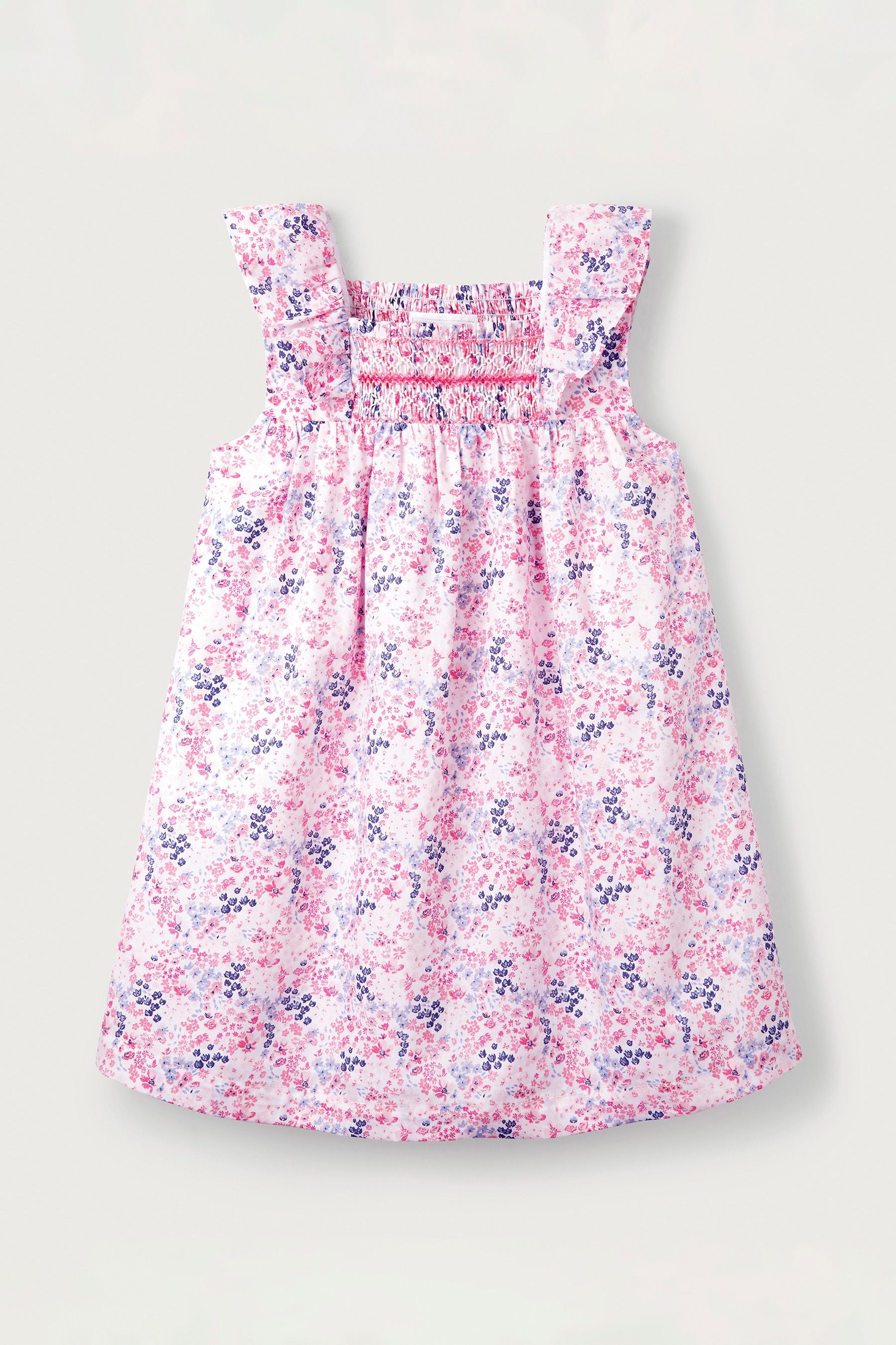 The White Company Melina Floral Smocked Dress