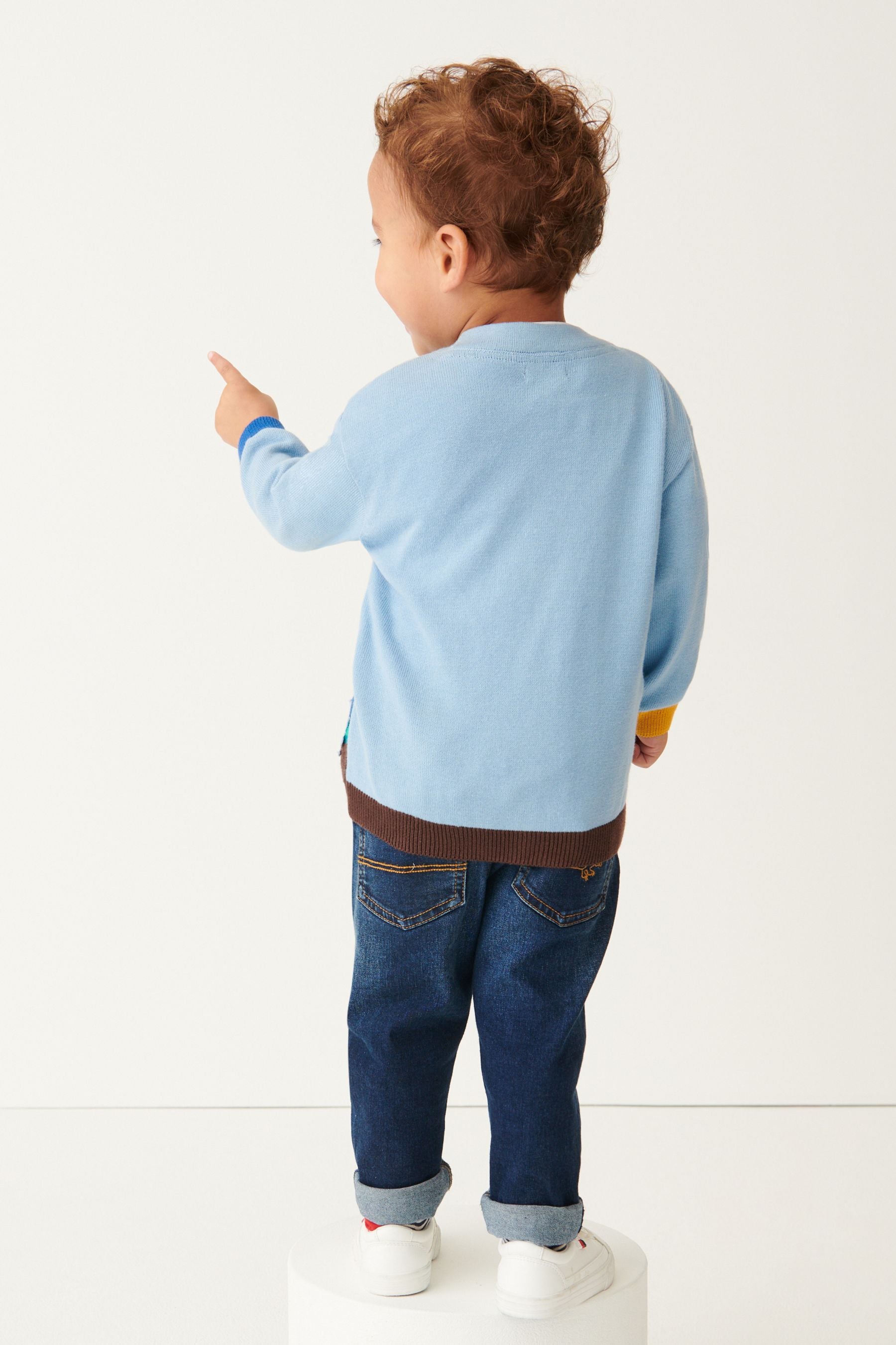 Blue Character Cardigan (3mths-7yrs)