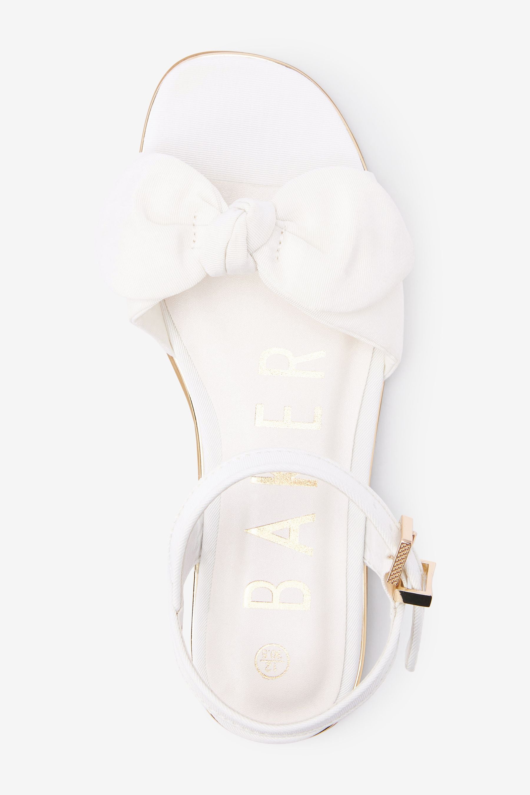 White Baker by Ted Baker Bow Sandals