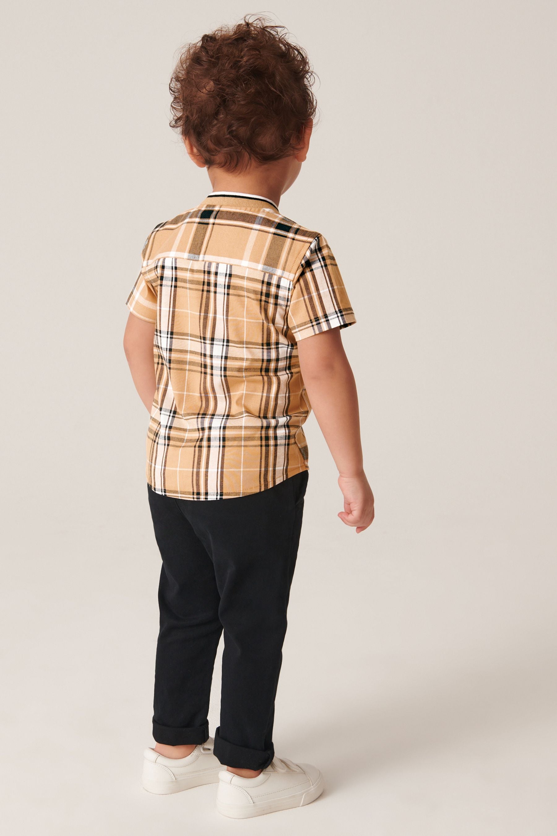 Tan Brown Check Shirt (3mths-7yrs)