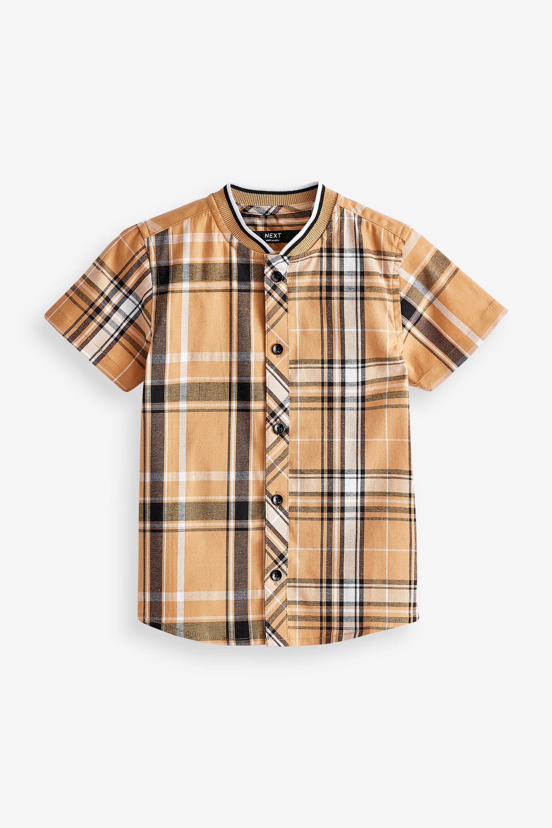 Tan Brown Check Shirt (3mths-7yrs)