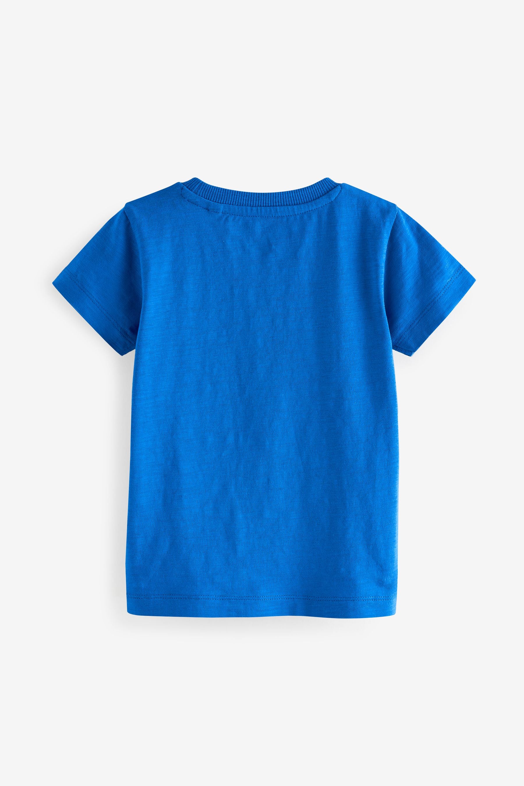 Cobalt Blue Car Short Sleeve Character T-Shirt (3mths-7yrs)