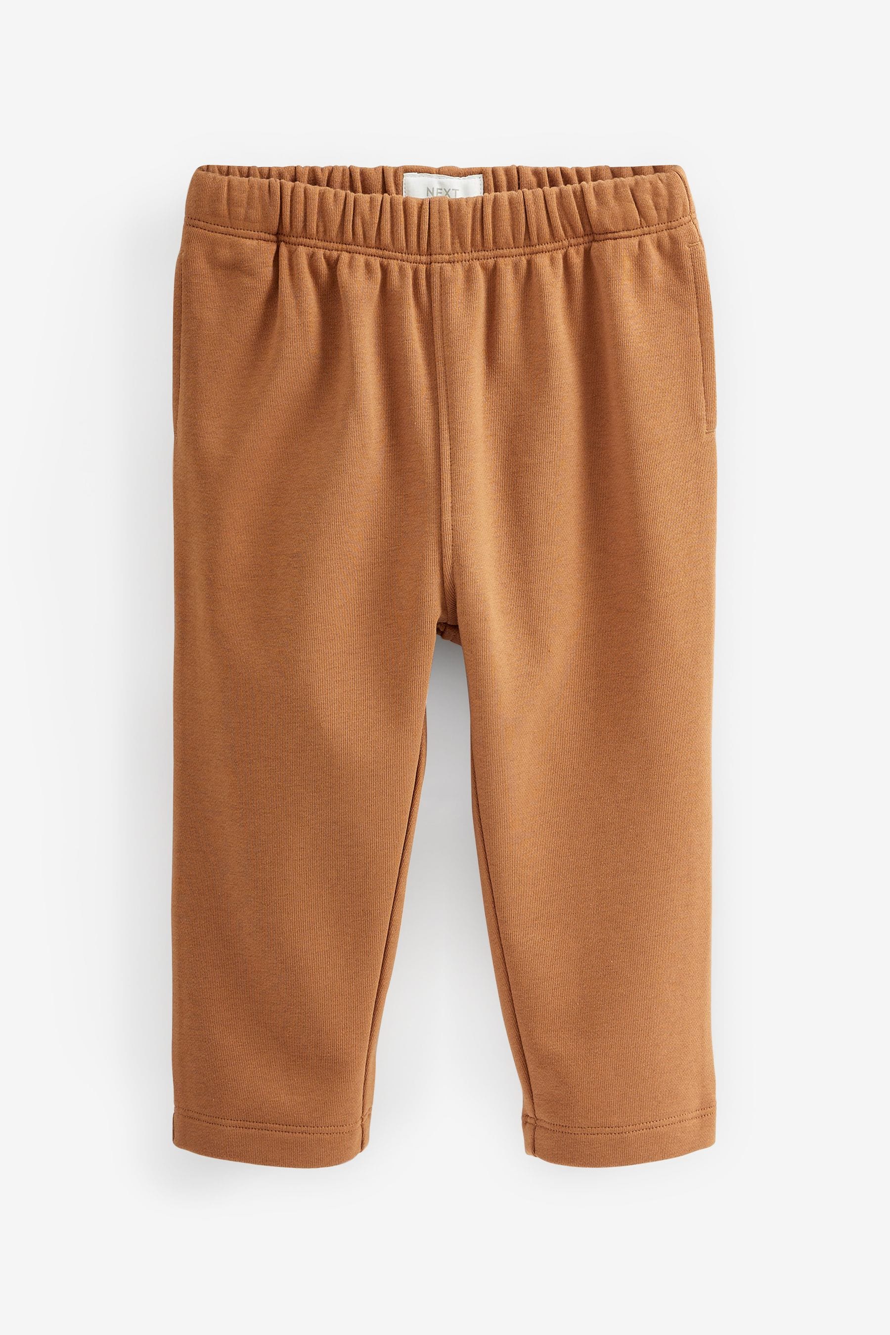 Tan Brown Jersey Side Pocket Joggers (3mths-7yrs)